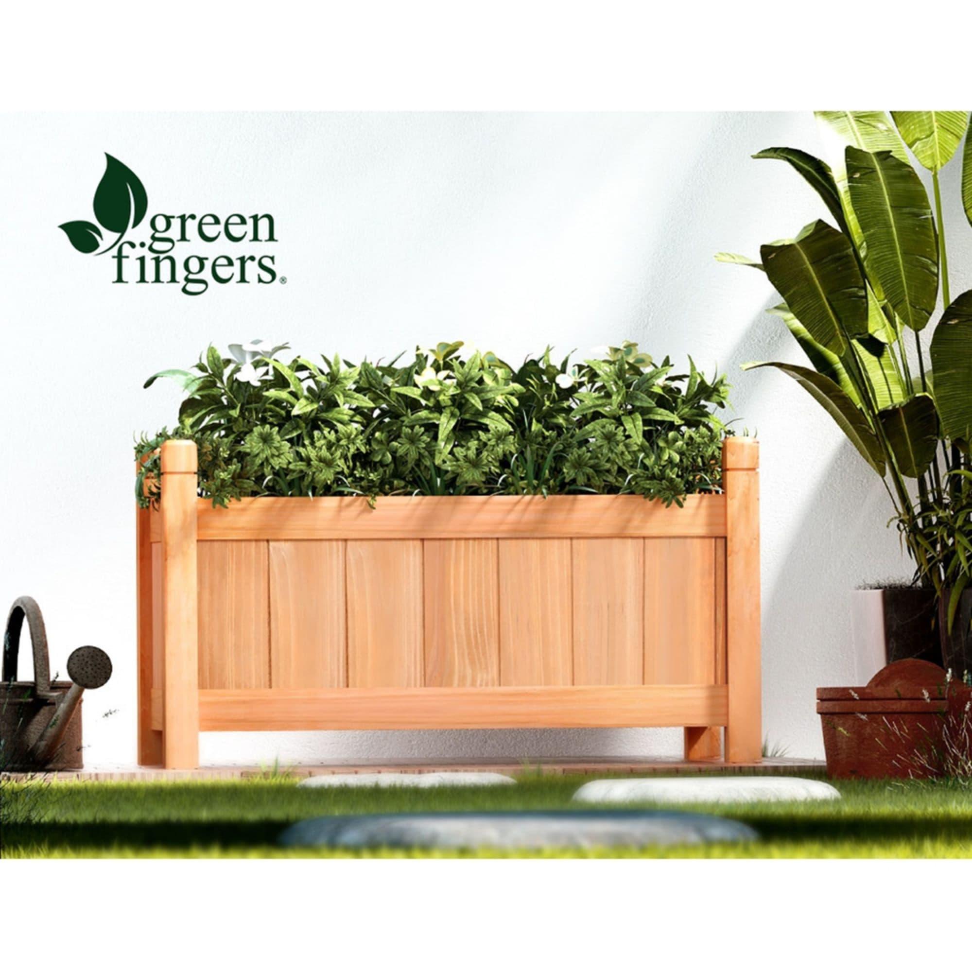 Greenfingers Raised Garden Bed 60x30cm Brown Image 4