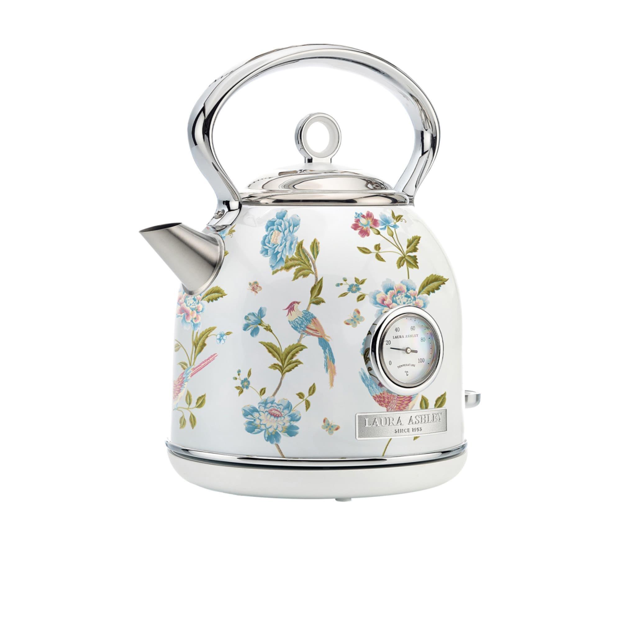 Laura Ashley Elveden Electric Kettle 1.7L White and Silver Image 7