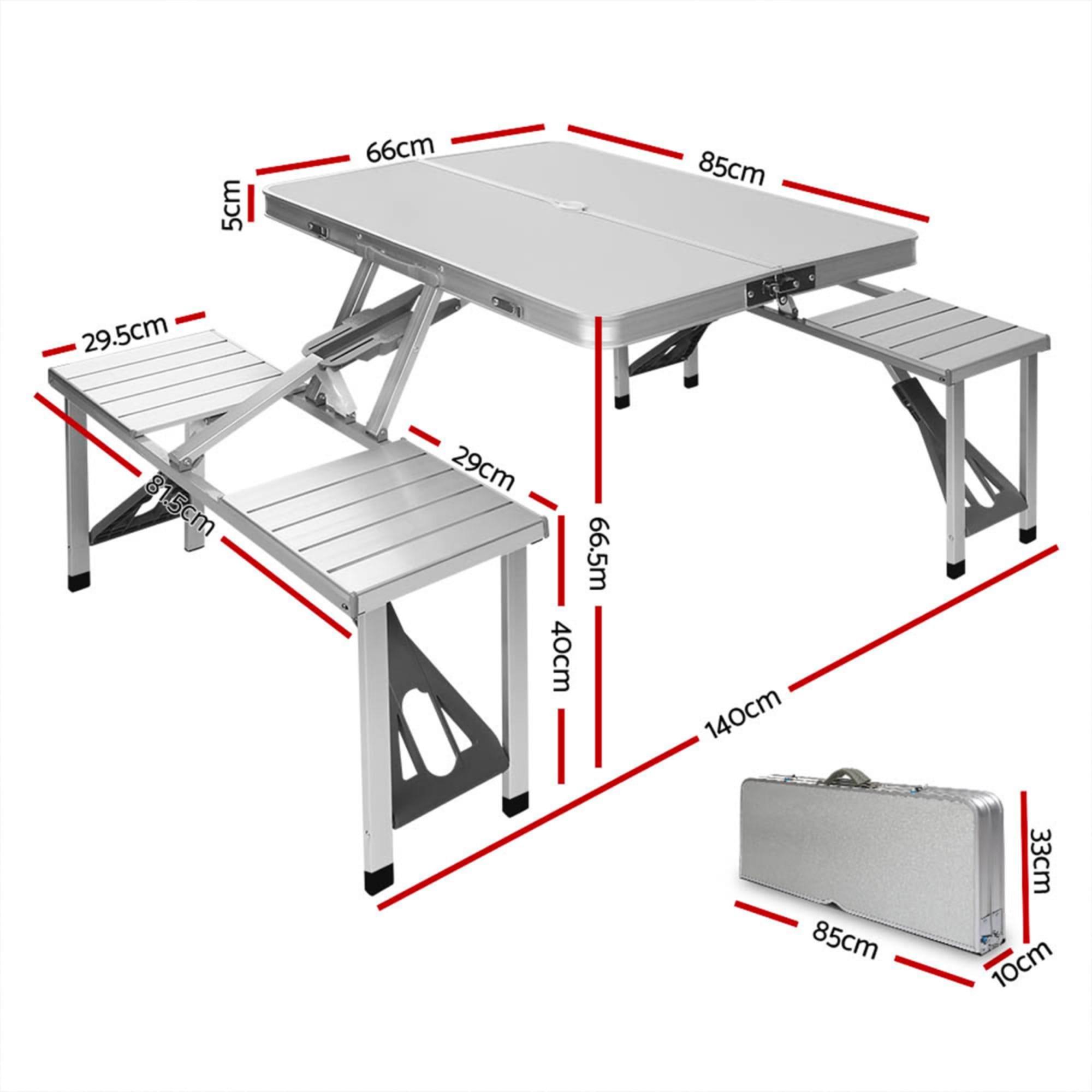 Weisshorn Camping Table 85x66cm Image 3