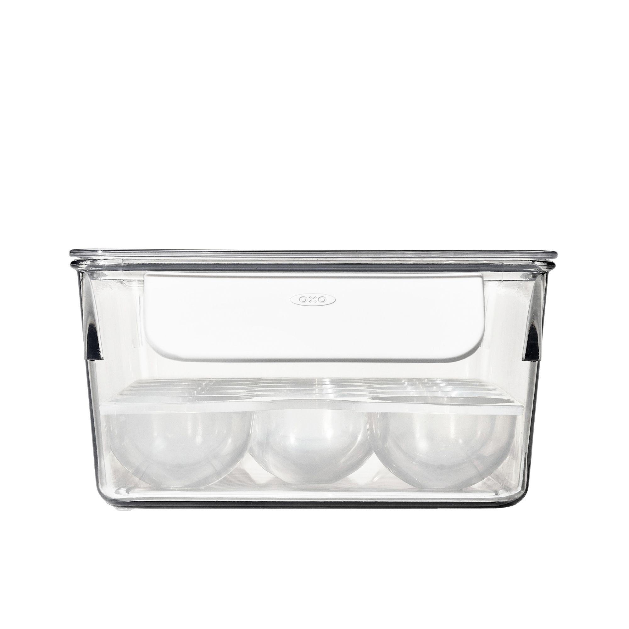 OXO Good Grips Fridge Egg Bin with Removable Tray Clear Image 3