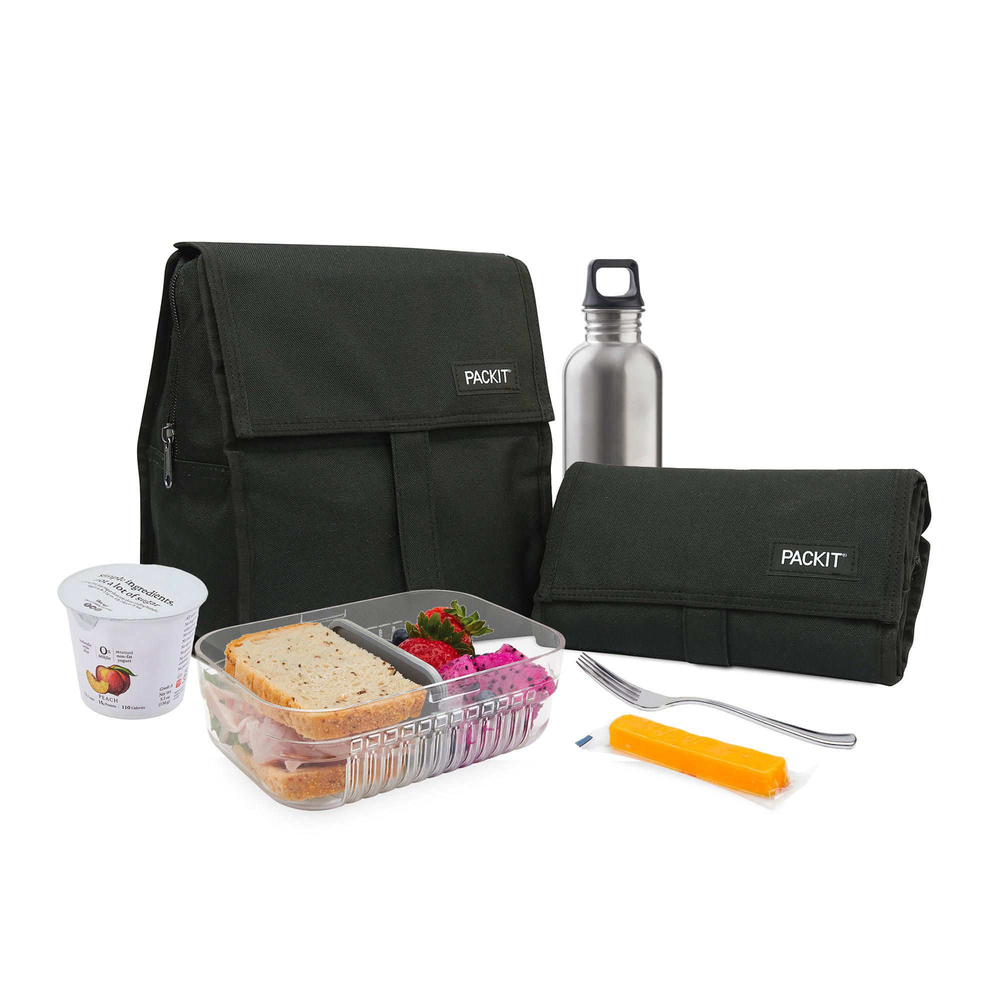 PackIt Freezable Lunch Bag Black Image 3