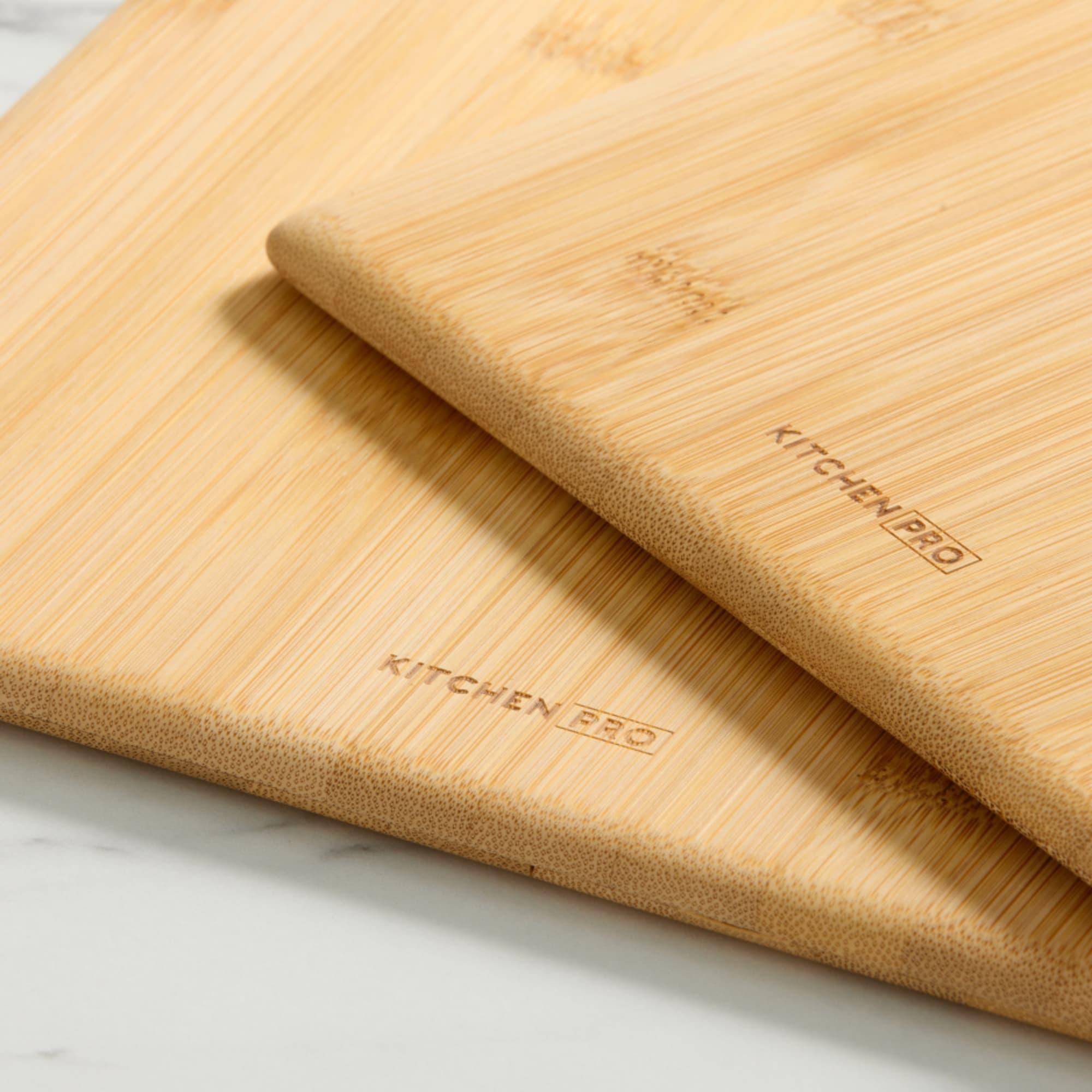 Kitchen Pro Eco Bamboo Cutting Board Set 2pc Image 5