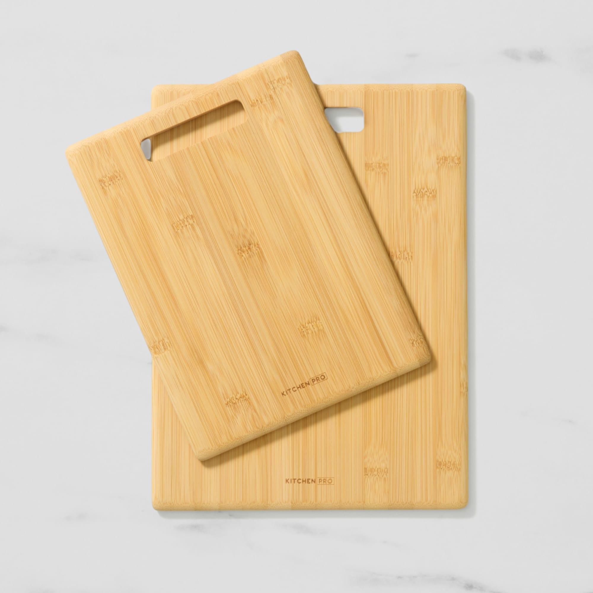 Kitchen Pro Eco Bamboo Cutting Board Set 2pc Image 1