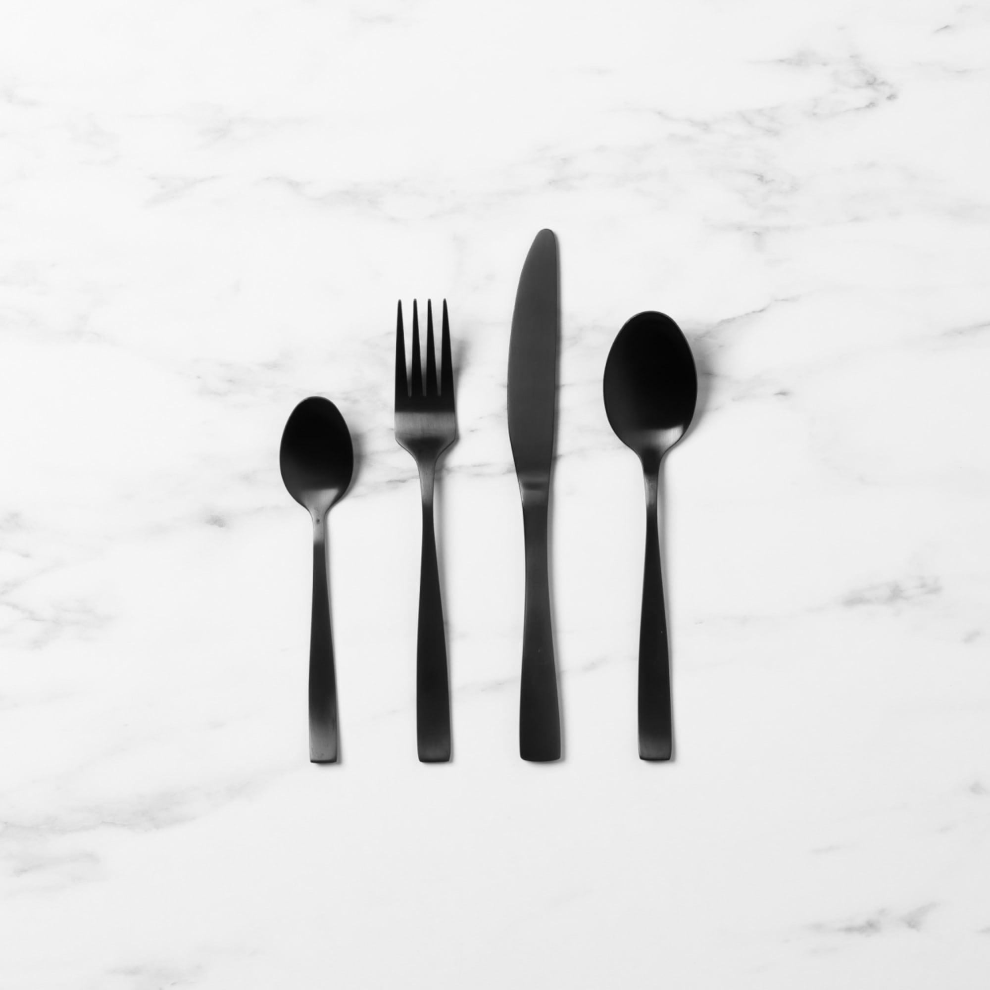 Salisbury & Co Virtuo Cutlery Set 16pc Black Image 1