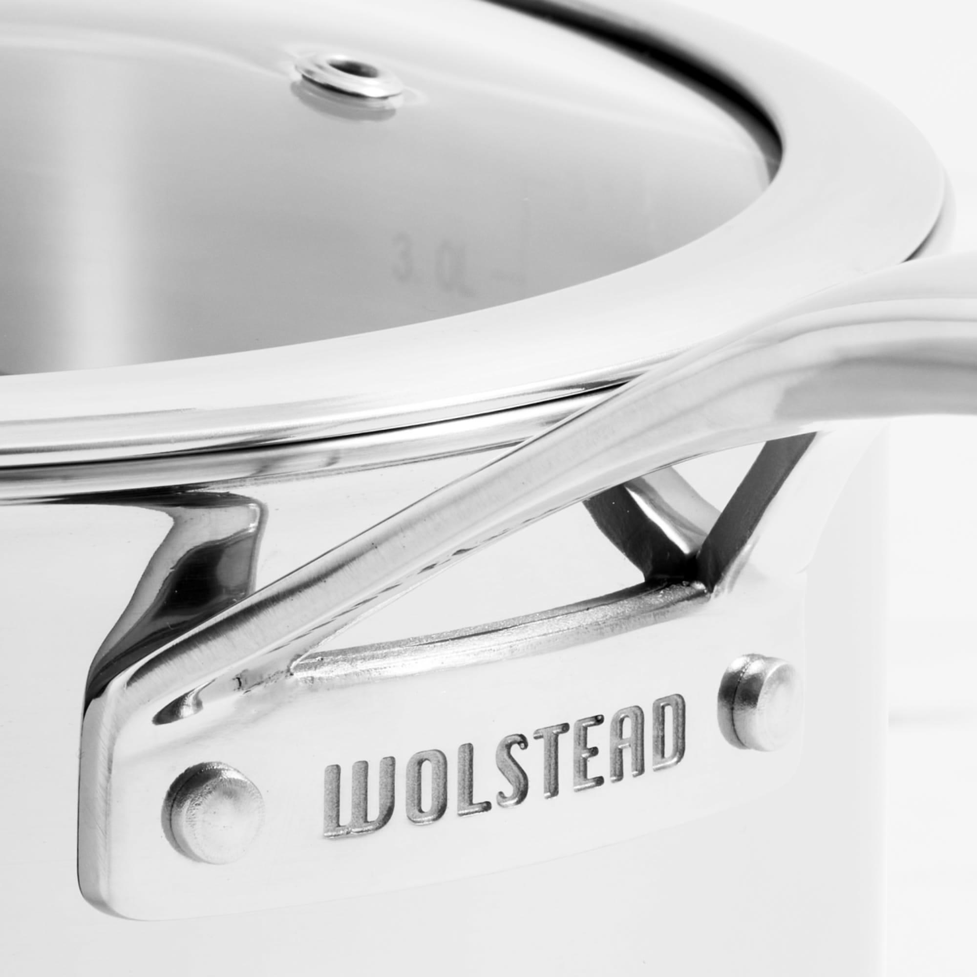 Wolstead Superior Steel Saucepan with Lid 20cm Image 2