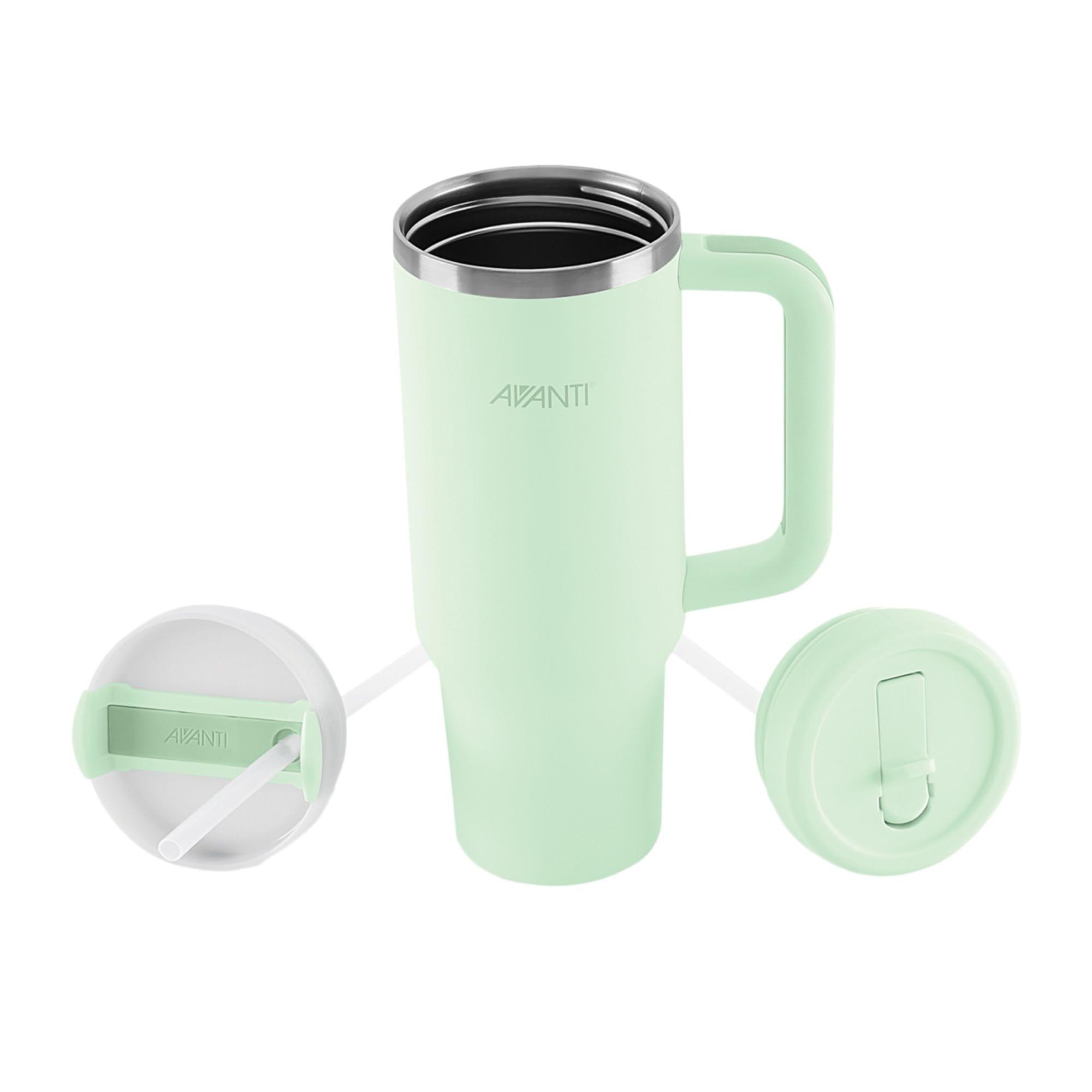 Avanti HydroQuench Insulated Travel Tumbler with Two Lids 1L Soft Mint Image 4