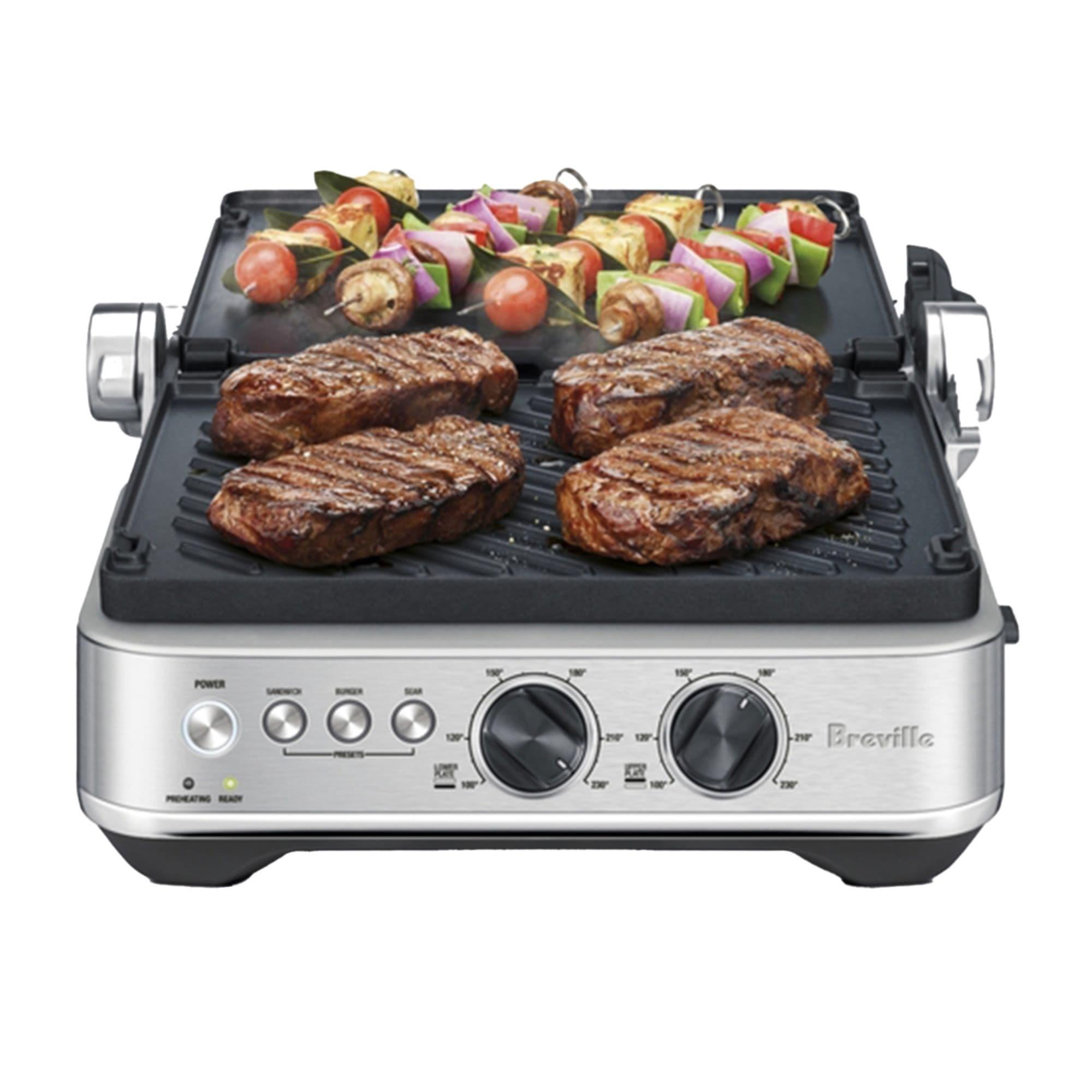 Breville The Sear & Press Grill Brushed Stainless Steel Image 3