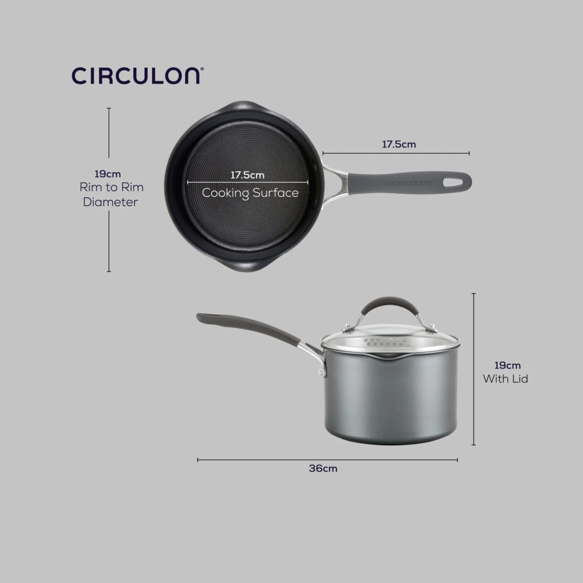 Circulon ScratchDefense Non Stick Covered Saucepan 18cm - 2.8L Image 8