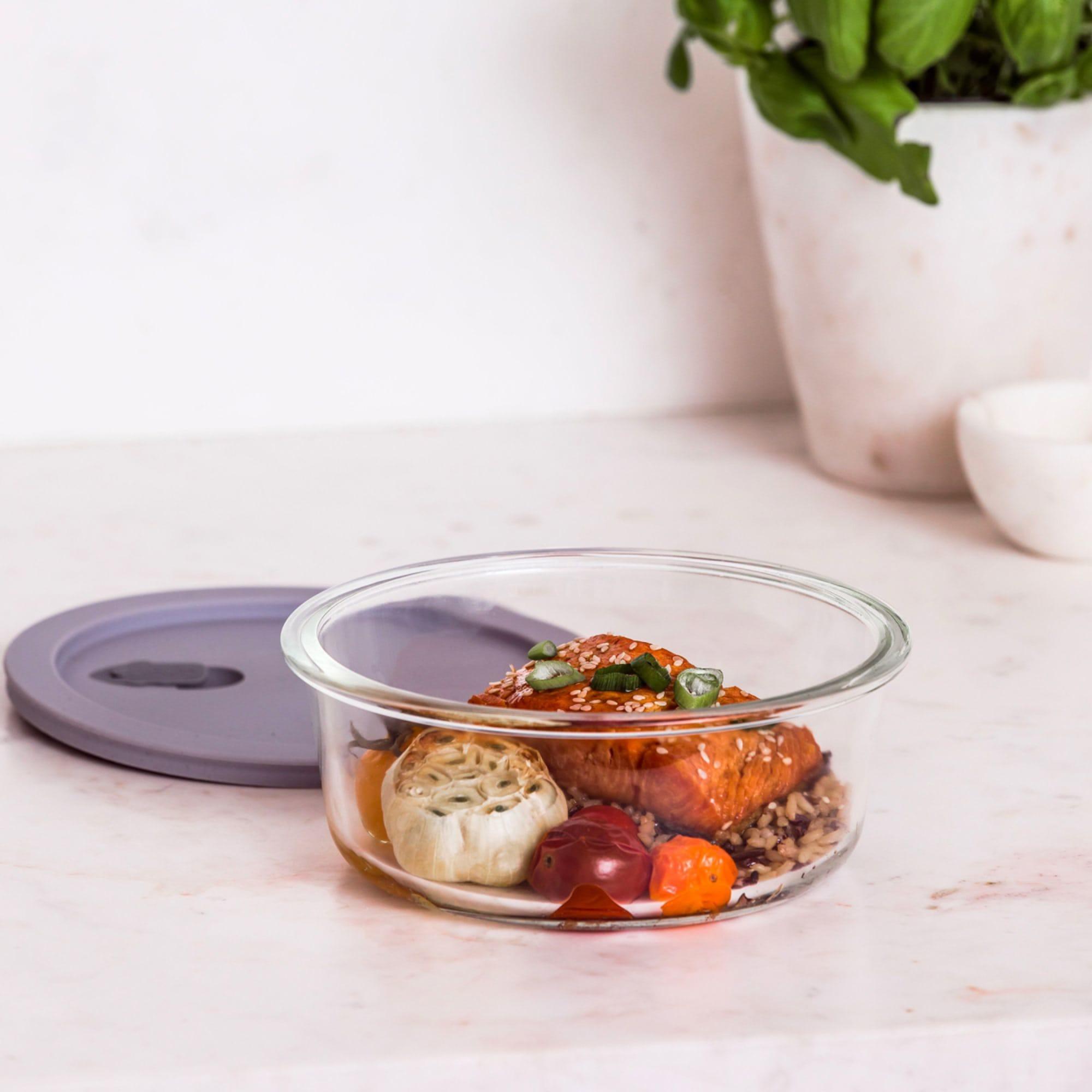 ClickClack Cook+ Round Heatproof Glass Container 400ml Image 3