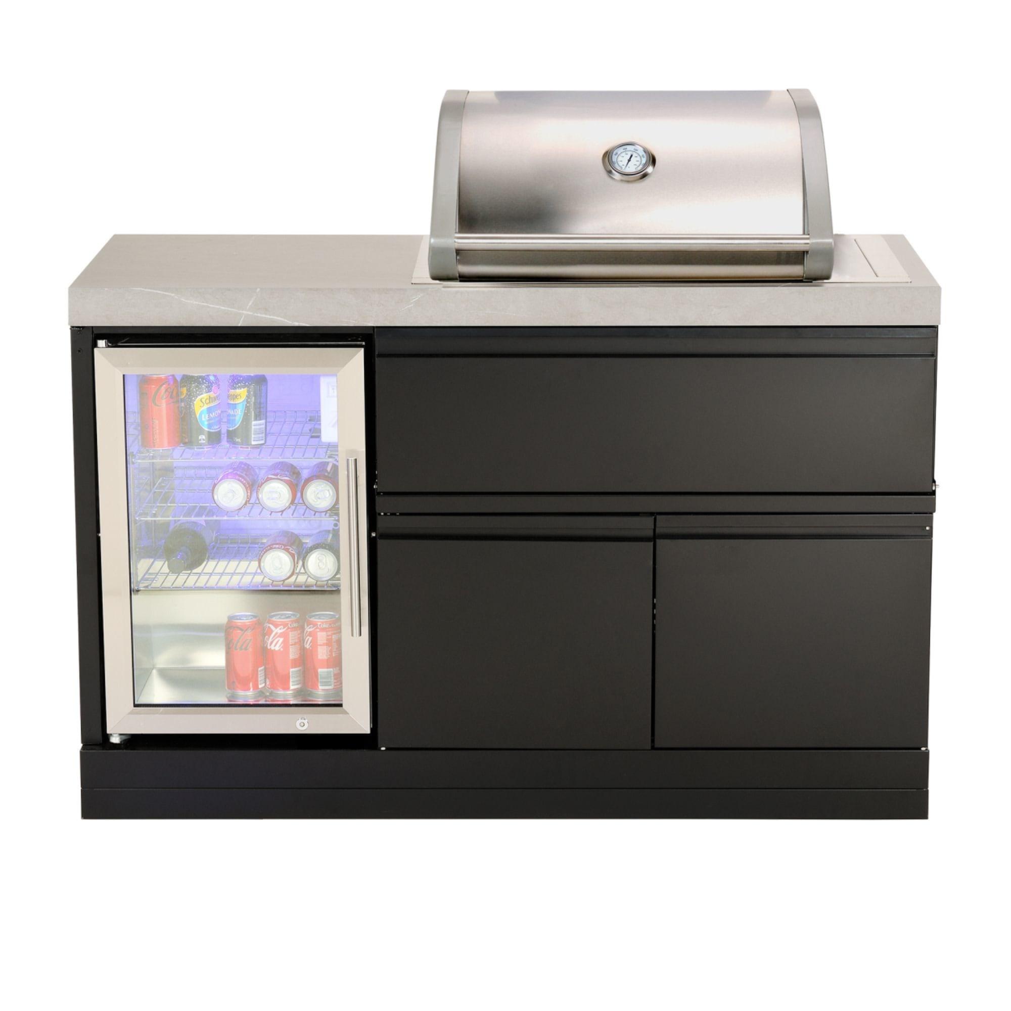 Crossray Compact Kitchen with 2 Burner BBQ Grill and Bar Fridge Image 1