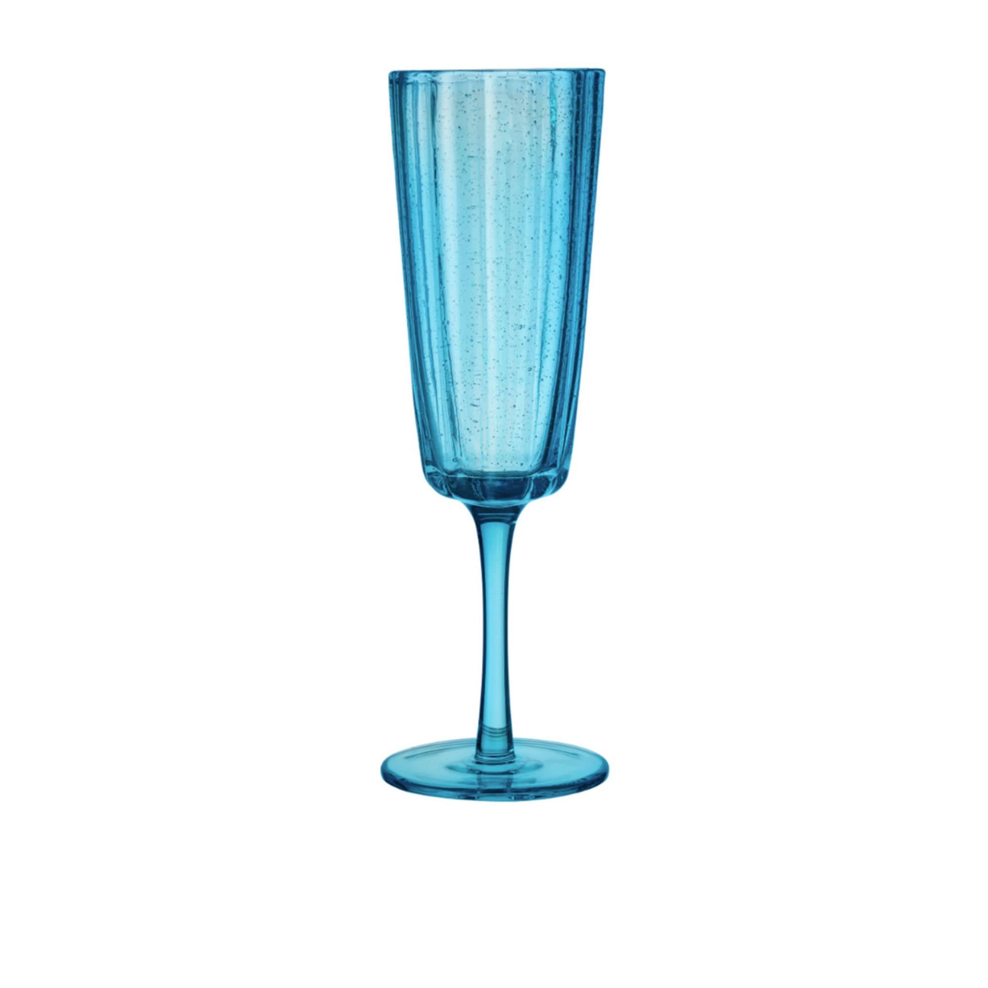 Ecology Adrift Flute Glass 210ml Set of 4 Blue Image 3