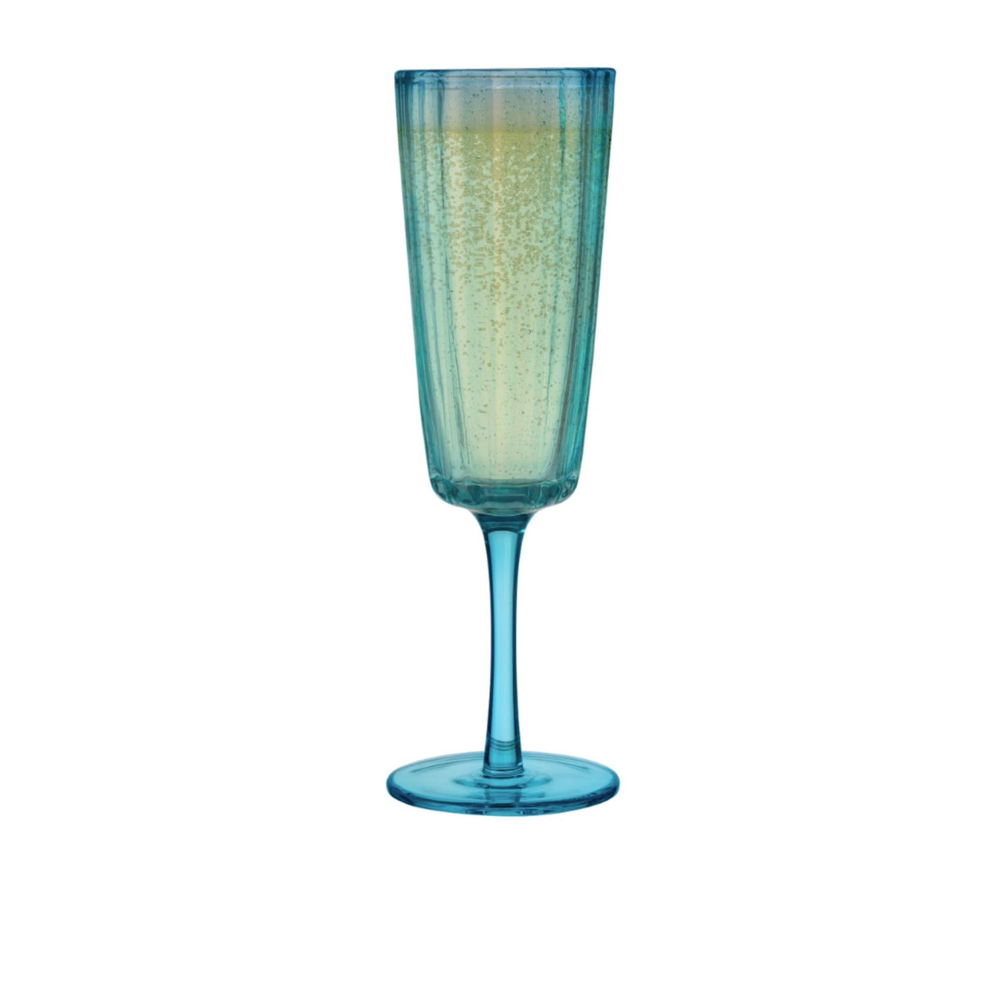 Ecology Adrift Flute Glass 210ml Set of 4 Blue Image 4