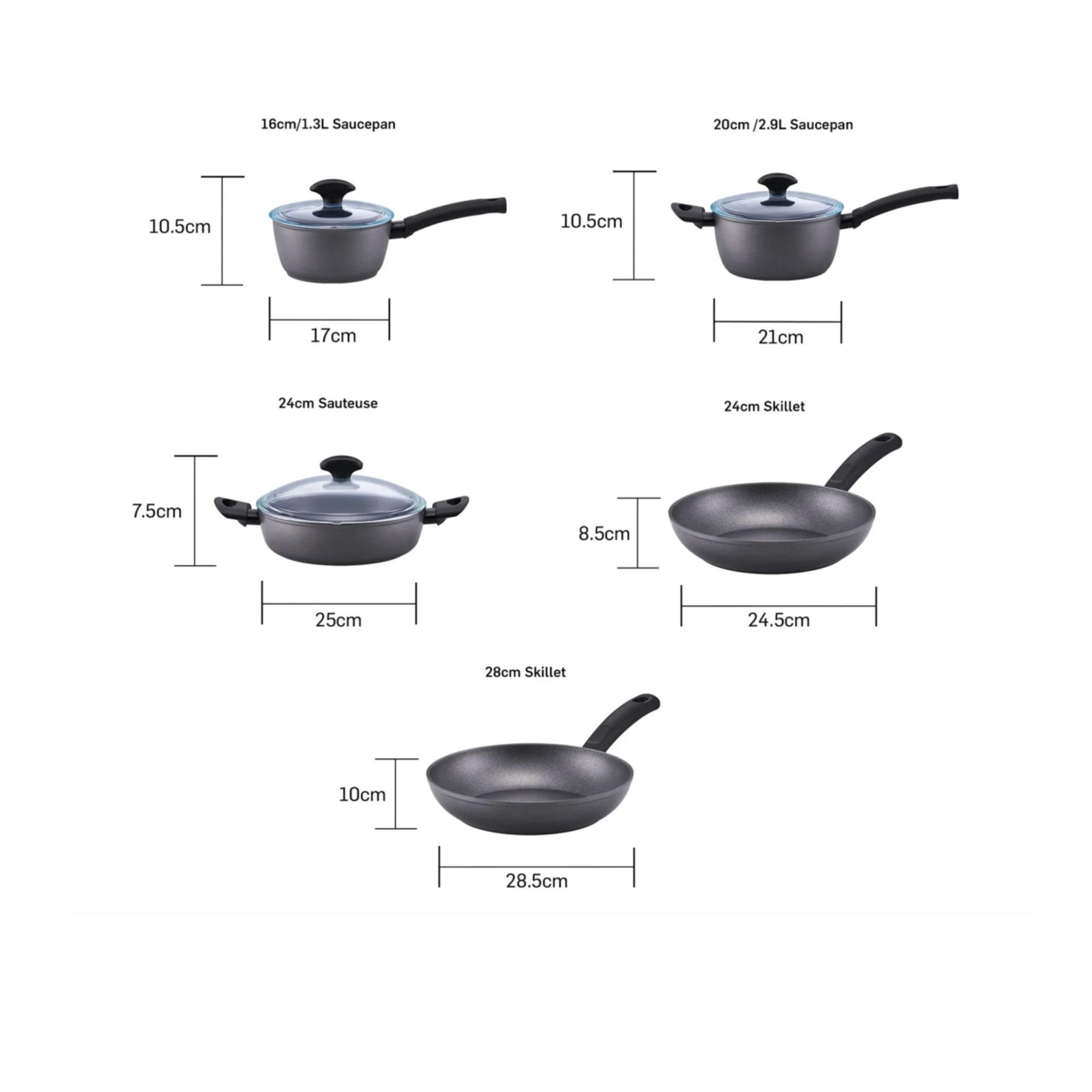 Essteele Per Benessere Ceramic 5pc Cookware Set Image 7