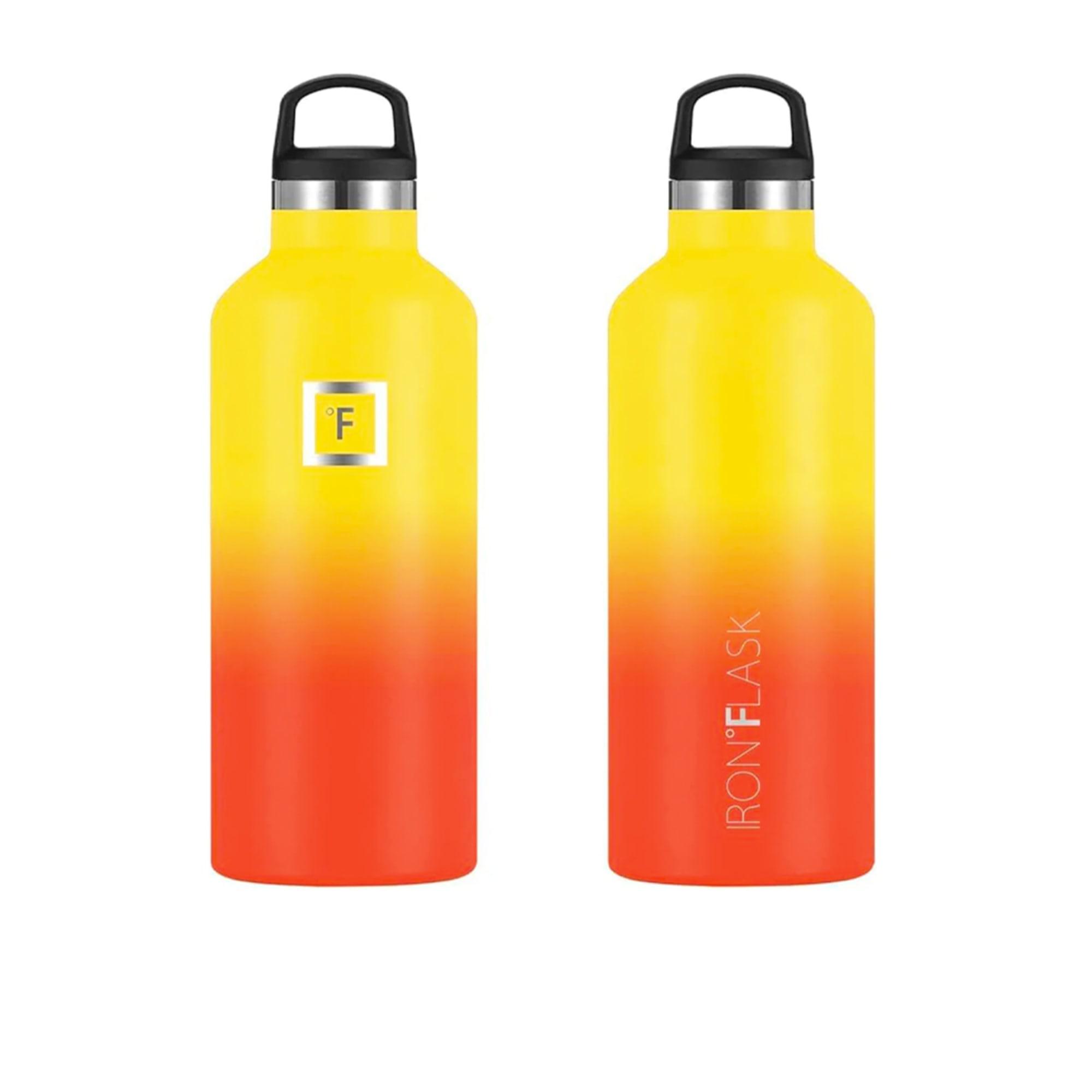 Iron Flask Narrow Mouth Bottle with Straw Lid 1.9L Fire Image 4