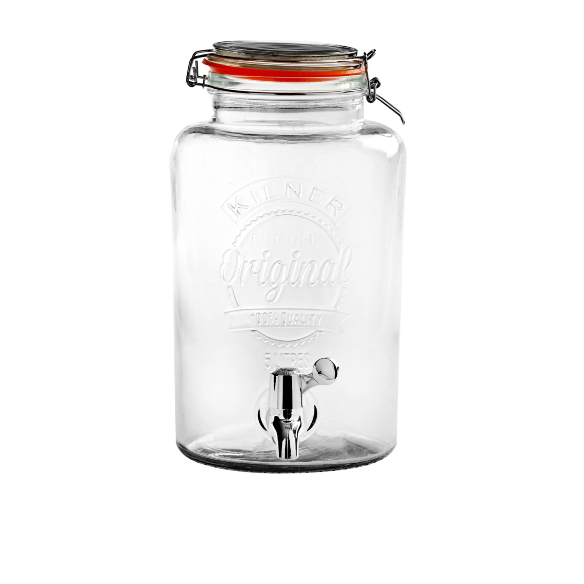 Kilner Round Drink Dispenser Jar with Dispensing Tap 5L Image 1