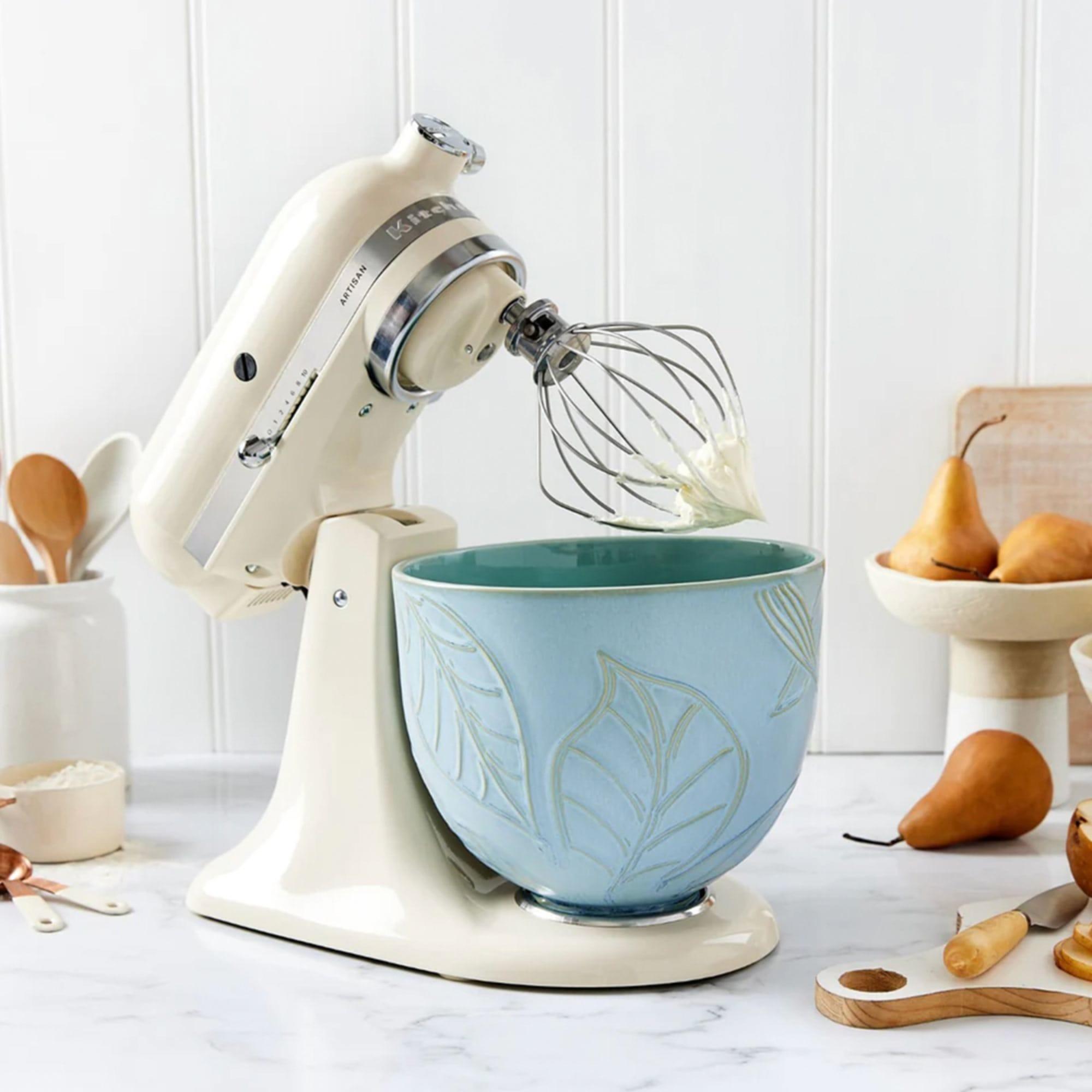 KitchenAid Artisan Ceramic Bowl for Stand Mixer 4.8L Spring Leaf Image 3