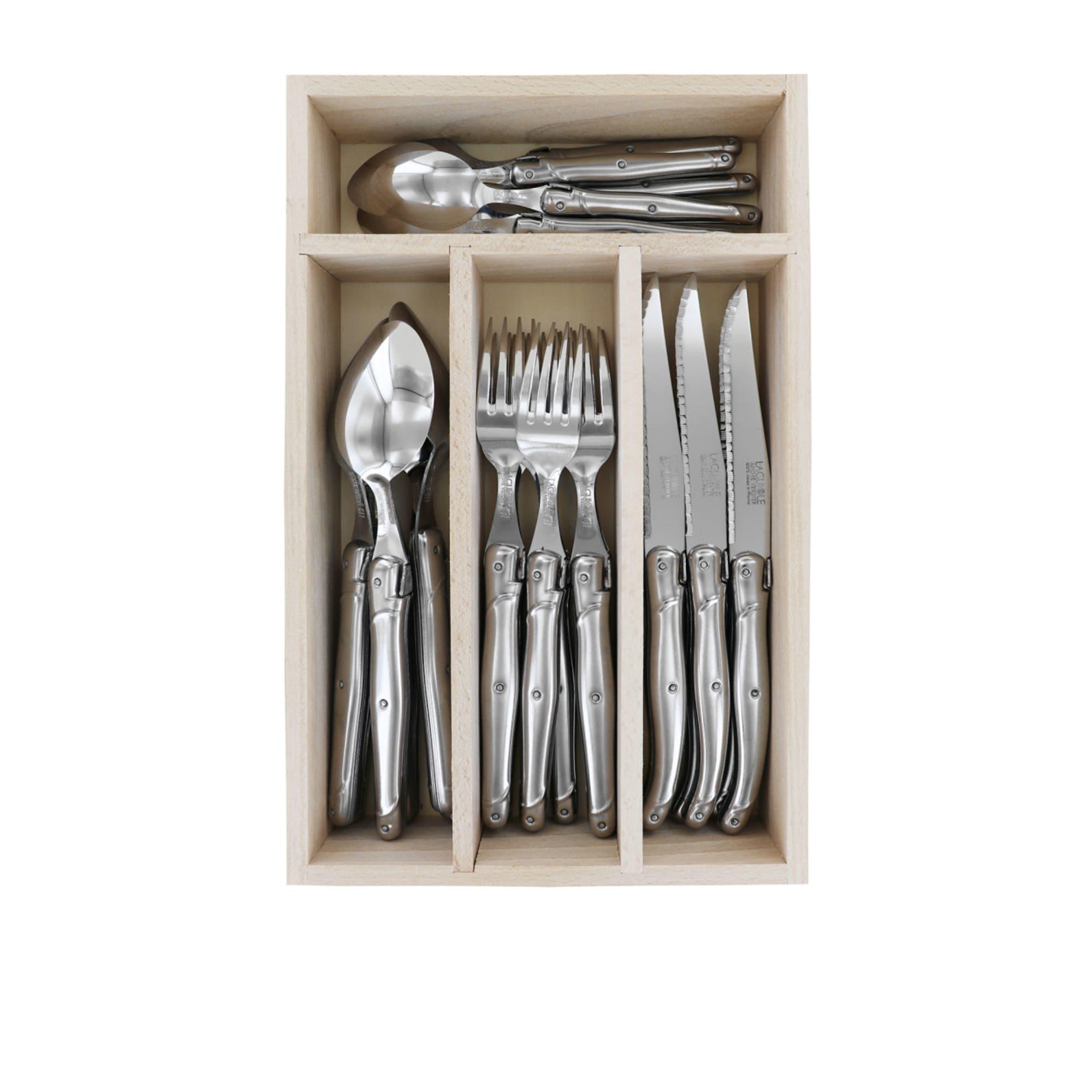 Laguiole by Andre Verdier Debutant Cutlery Set 24pc Stainless Steel
 Image 1
