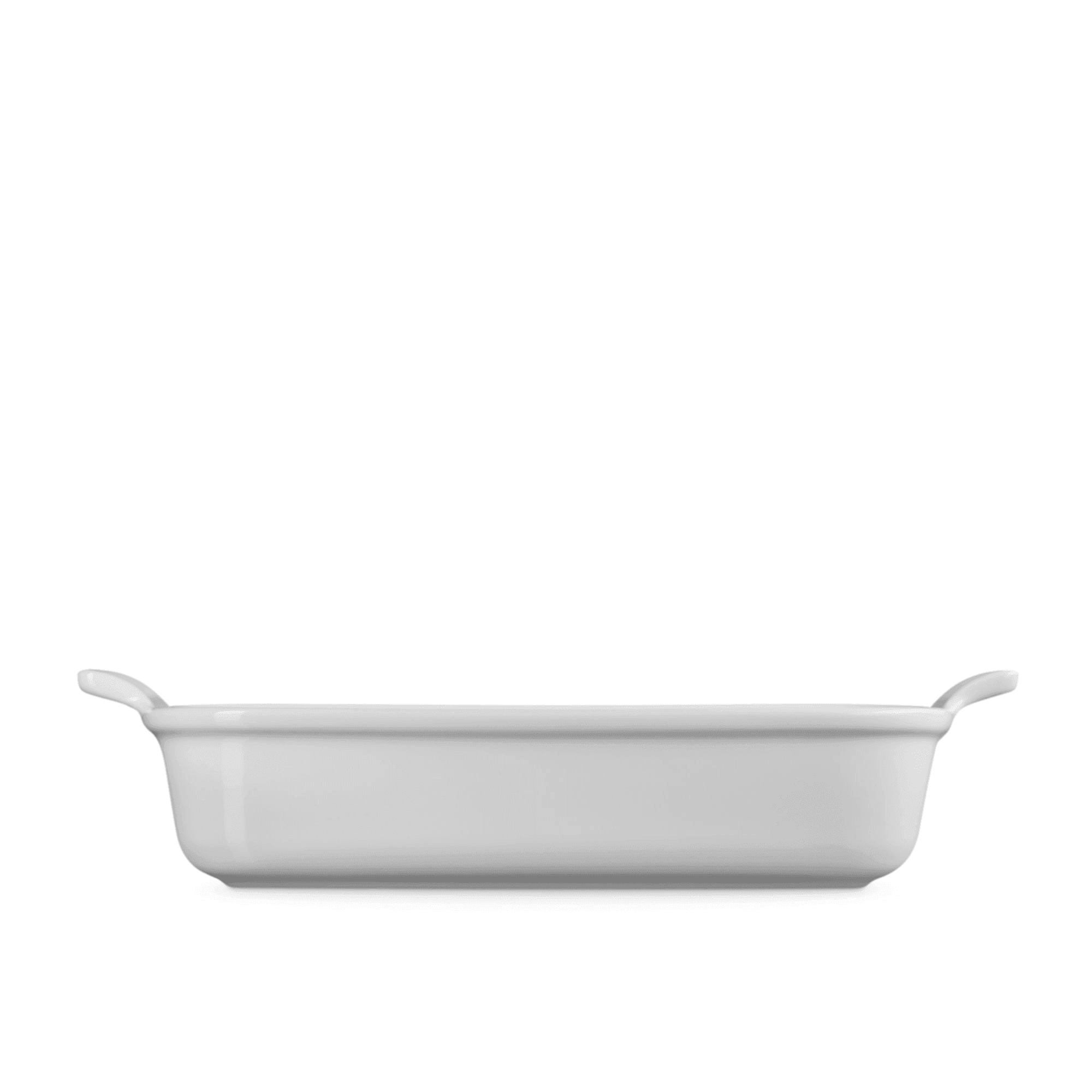 Le Creuset Stoneware Heritage Rectangular Dish 32cm - 4L White Image 3