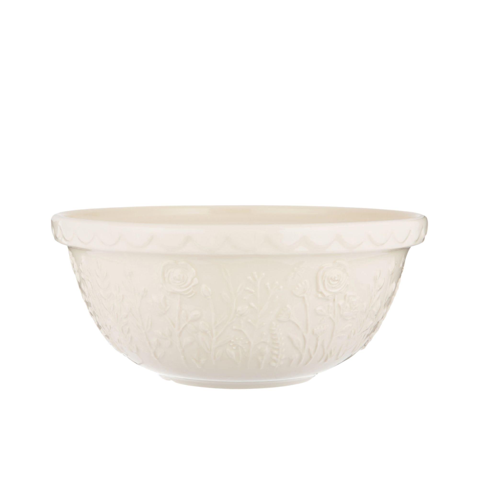 Mason Cash In The Meadow Rose Mixing Bowl 29cm - 4L Cream Image 1