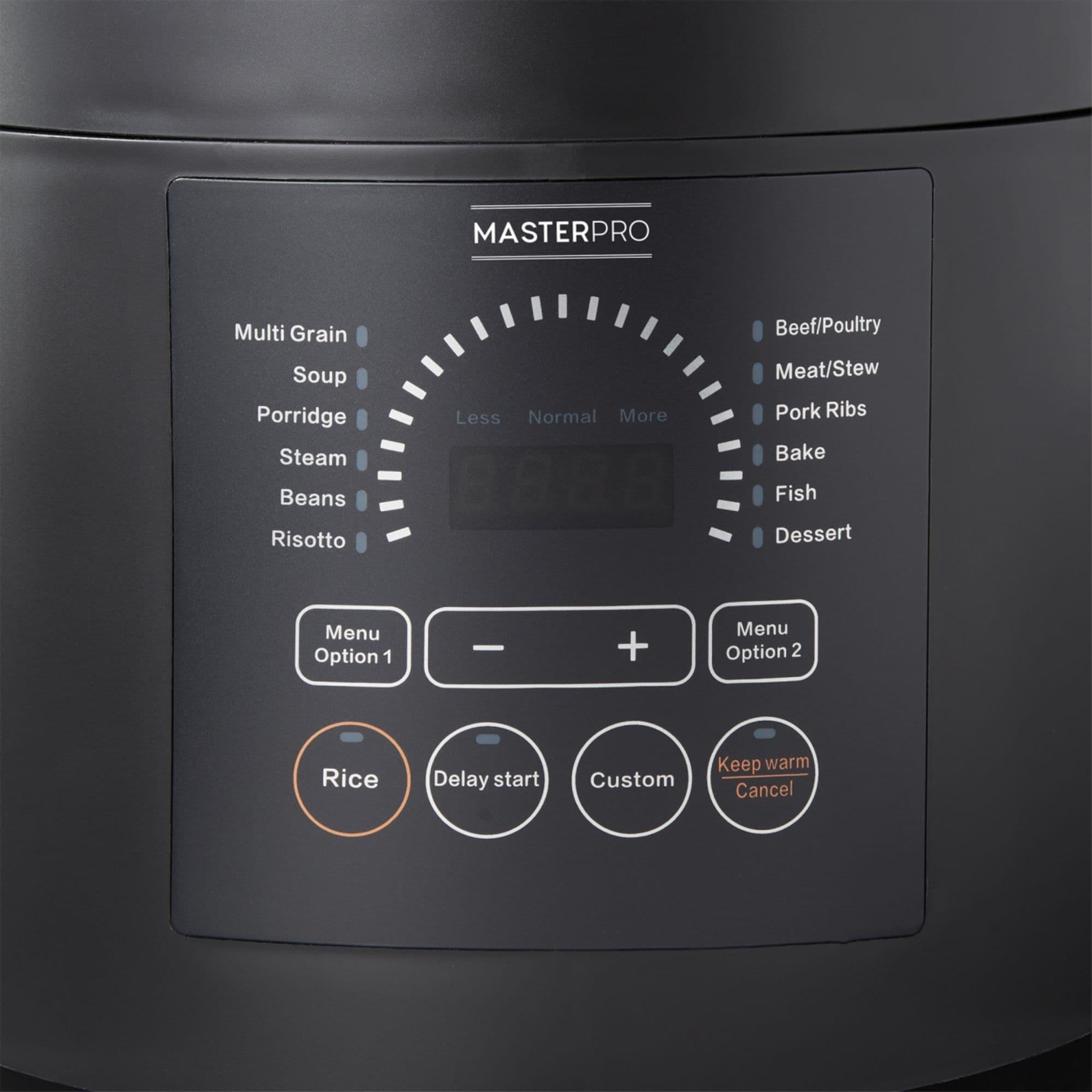 MasterPro Multi Cooker 6L Black Image 3