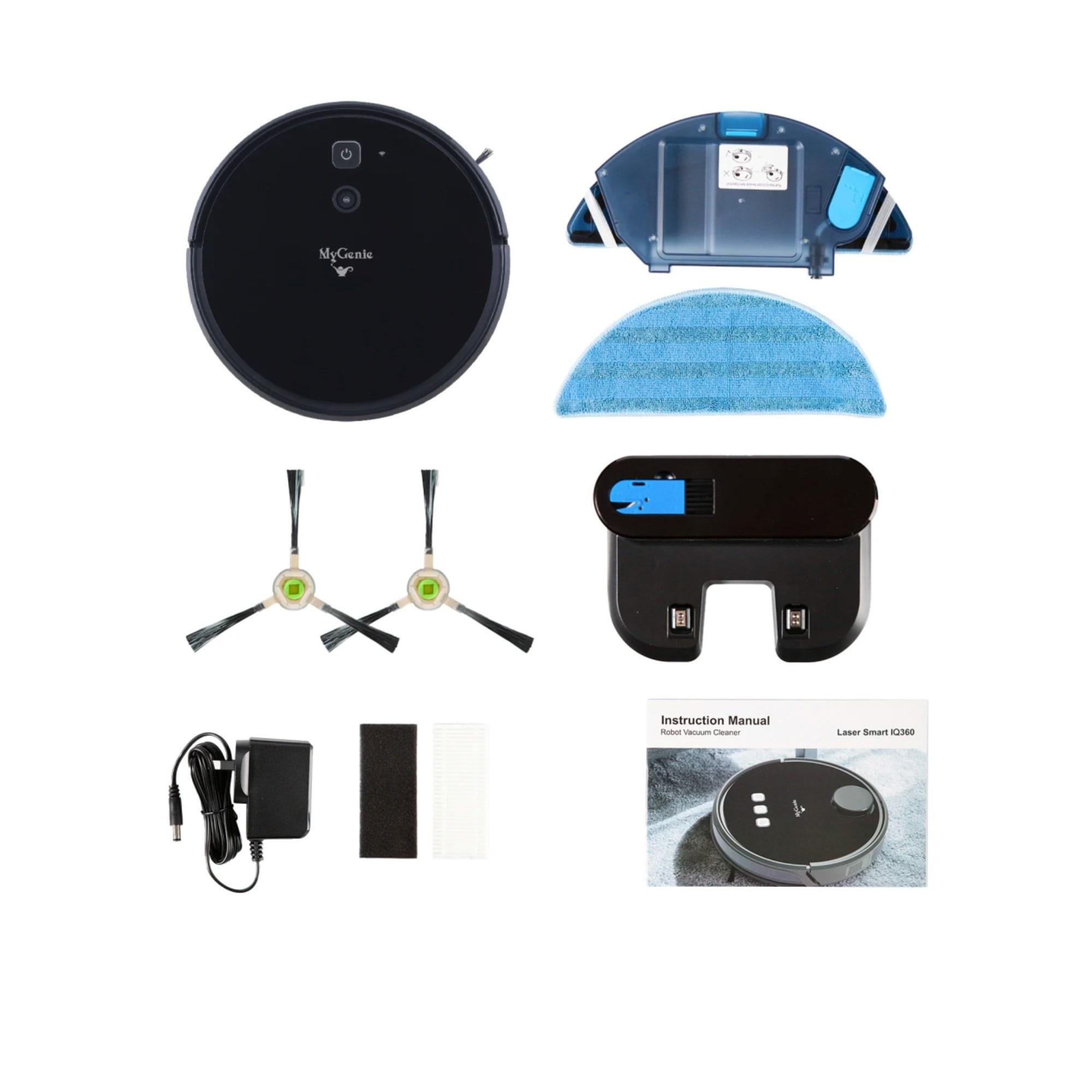 MyGenie V-Max 3000 Robotic Vacuum Cleaner with Wi-Fi Black Image 6