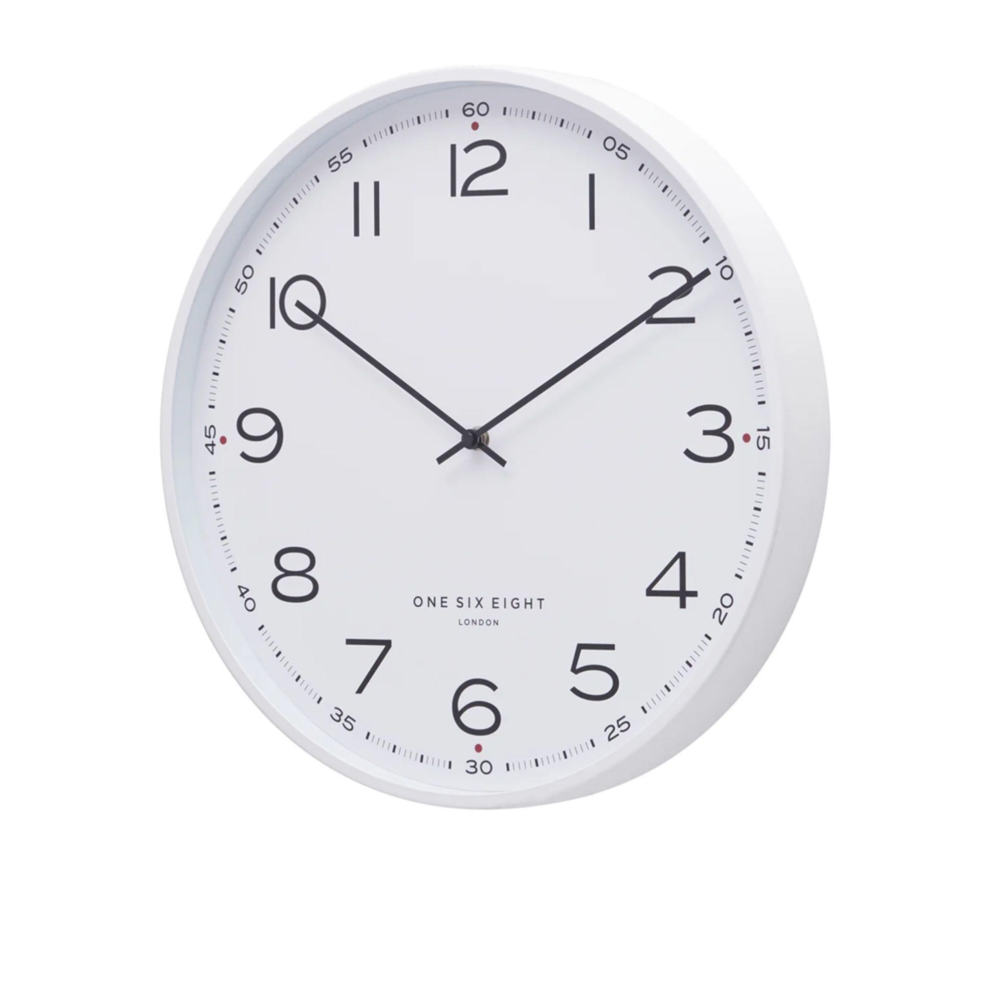 One Six Eight London Austin Silent Wall Clock 40cm White Image 2