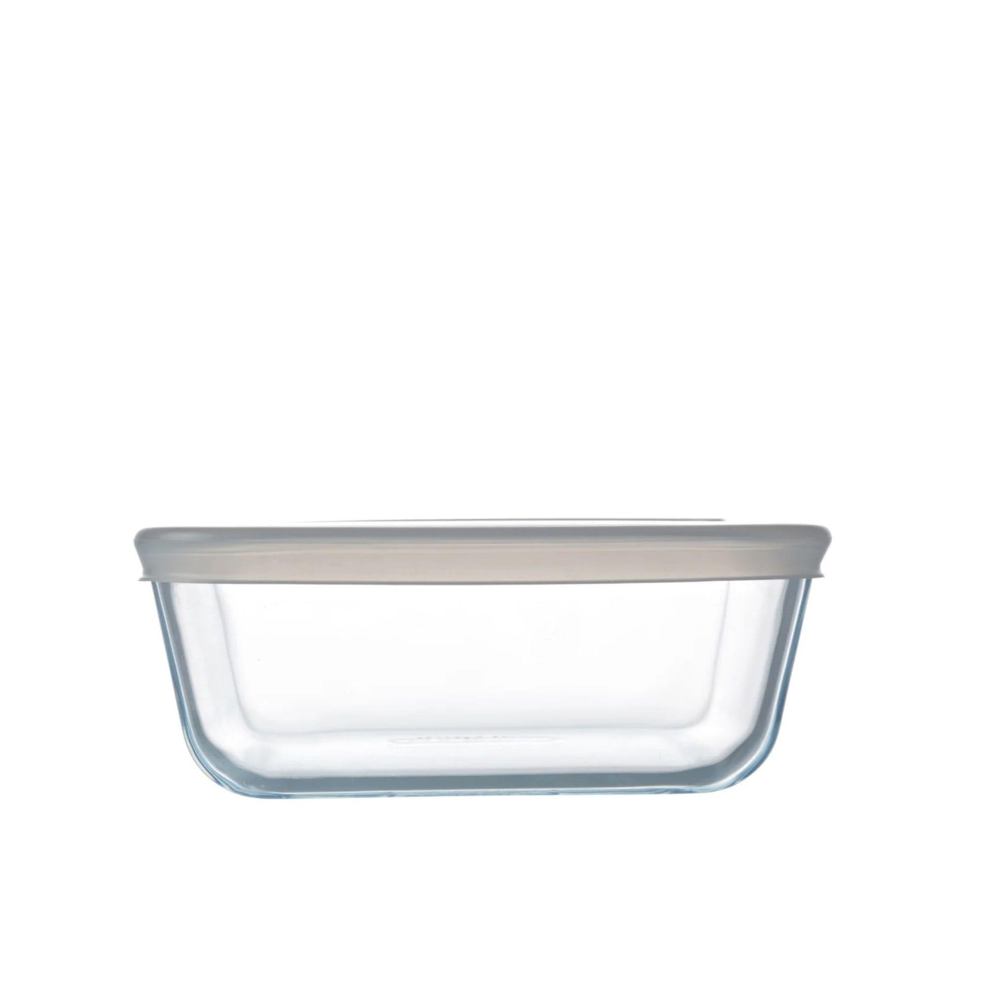 Pyrex Cook & Freeze Square Glass Storage 850ml White Image 3