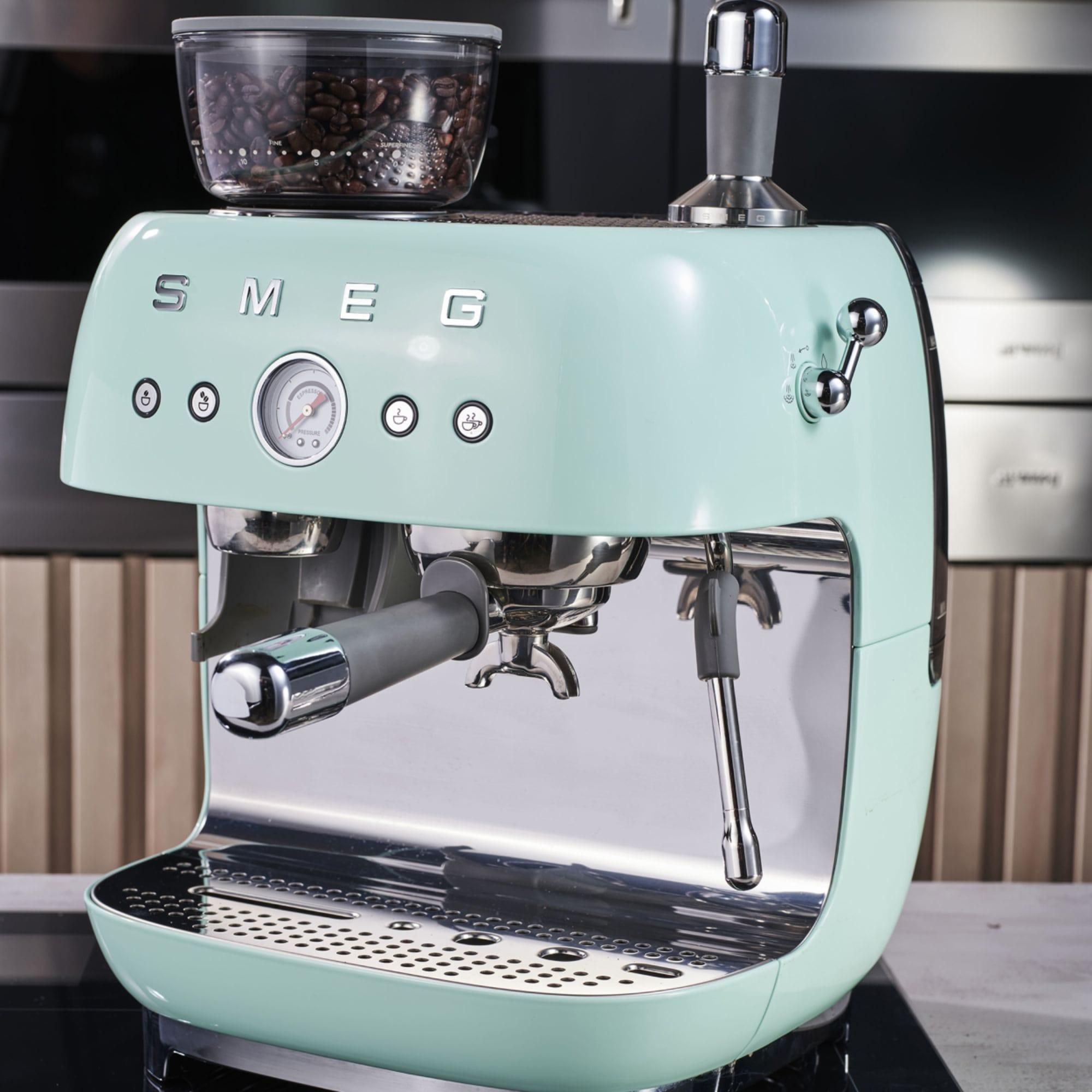Smeg 50's Retro Style Espresso Machine with Built In Grinder Pastel Green Image 14