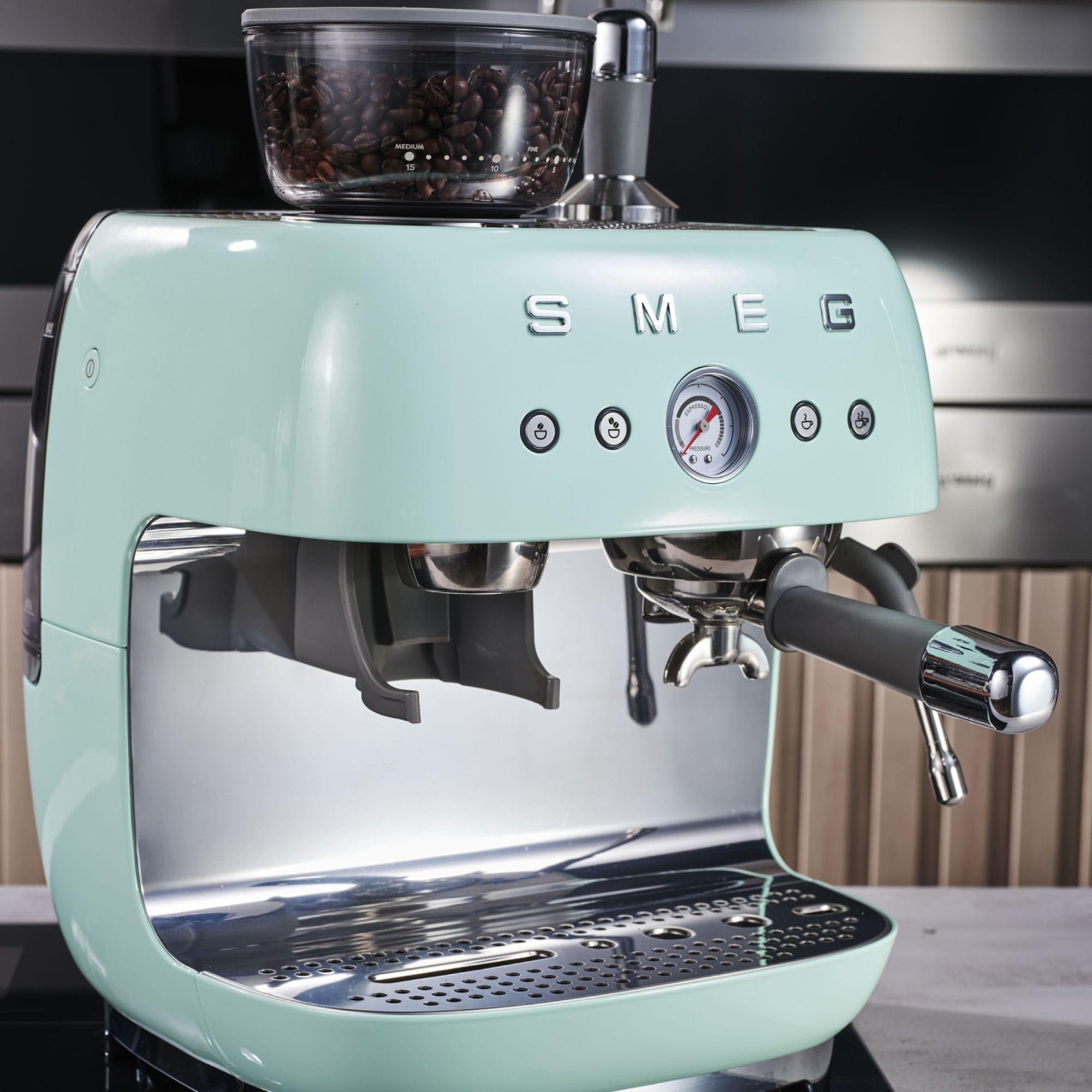 Smeg 50's Retro Style Espresso Machine with Built In Grinder Pastel Green Image 15