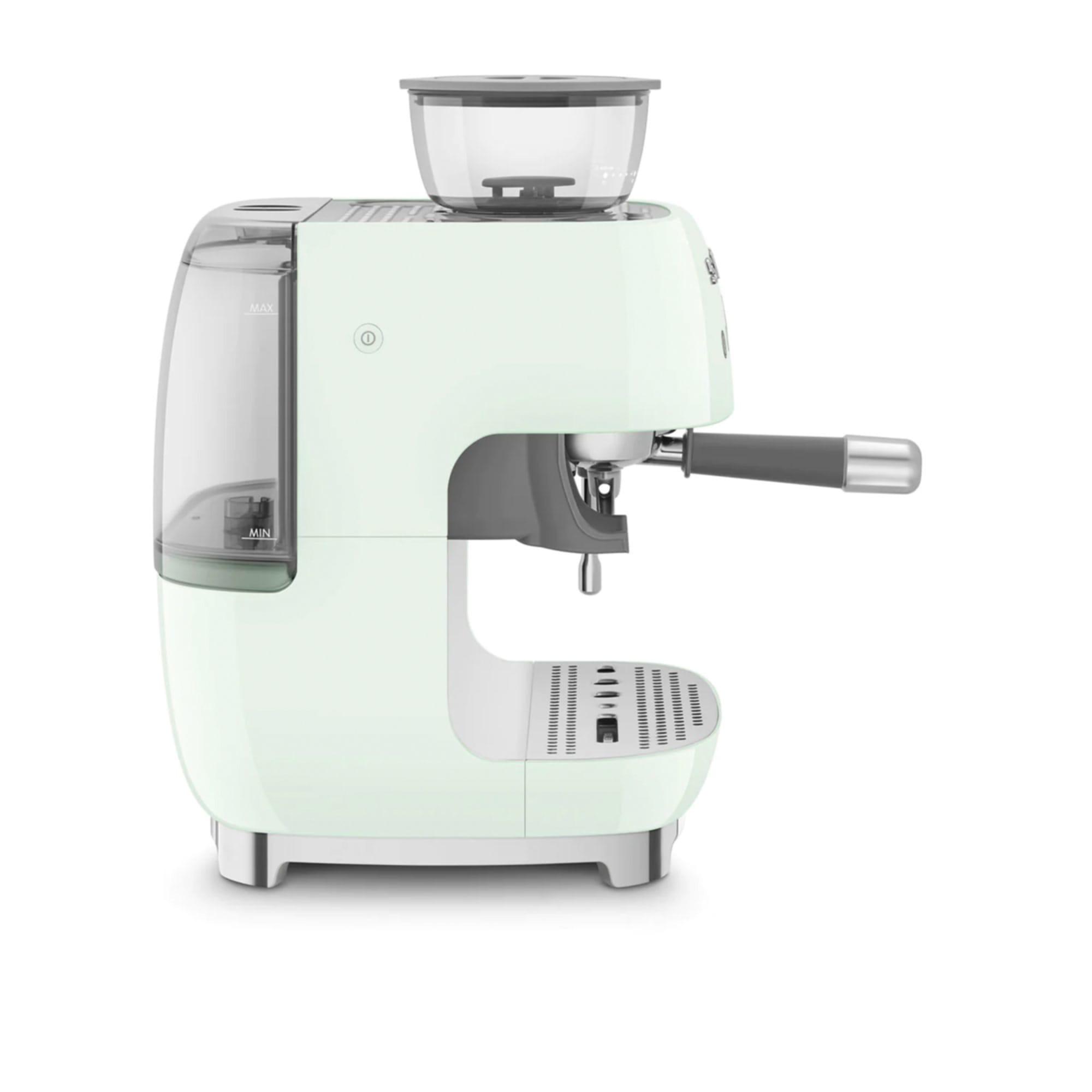 Smeg 50's Retro Style Espresso Machine with Built In Grinder Pastel Green Image 3