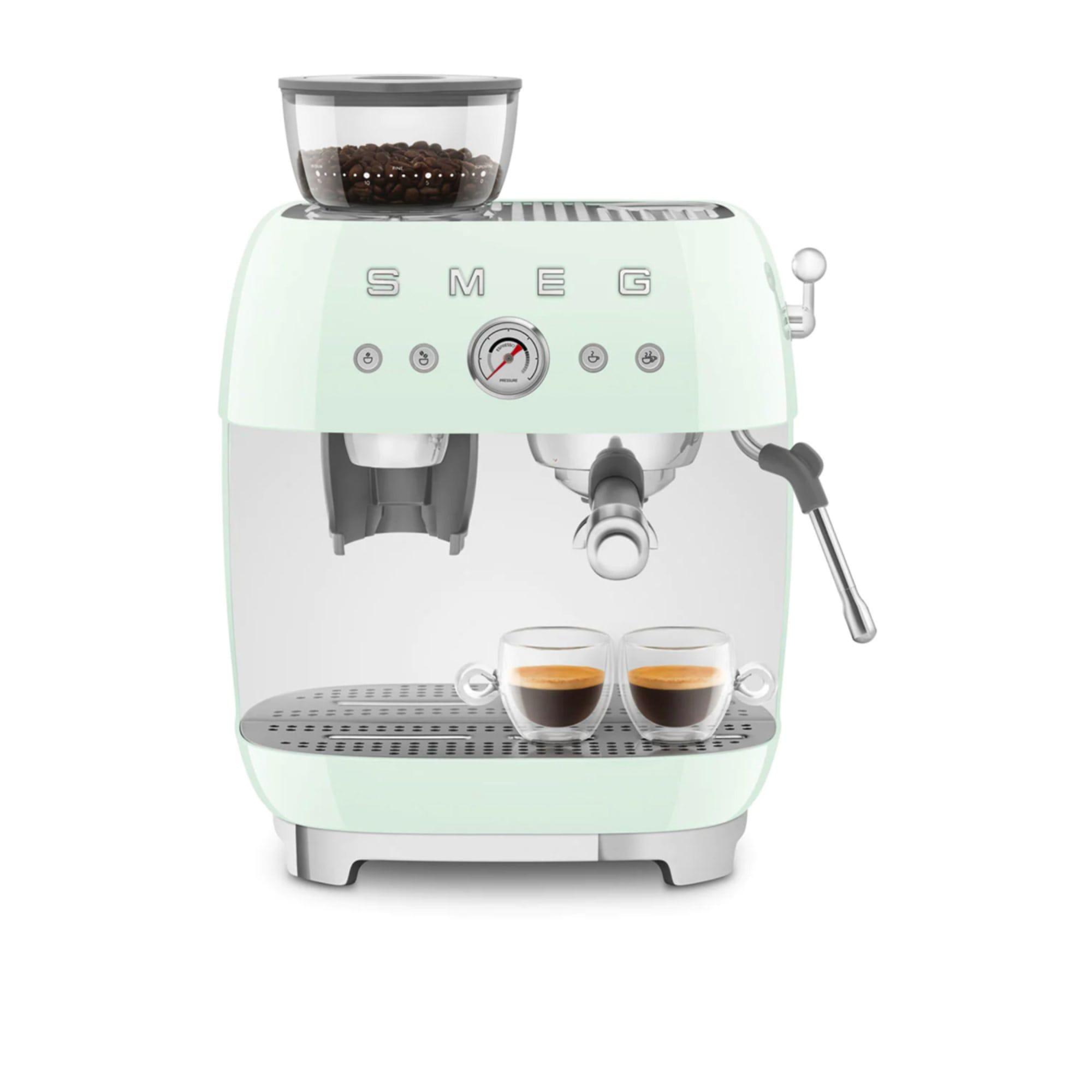 Smeg 50's Retro Style Espresso Machine with Built In Grinder Pastel Green Image 8