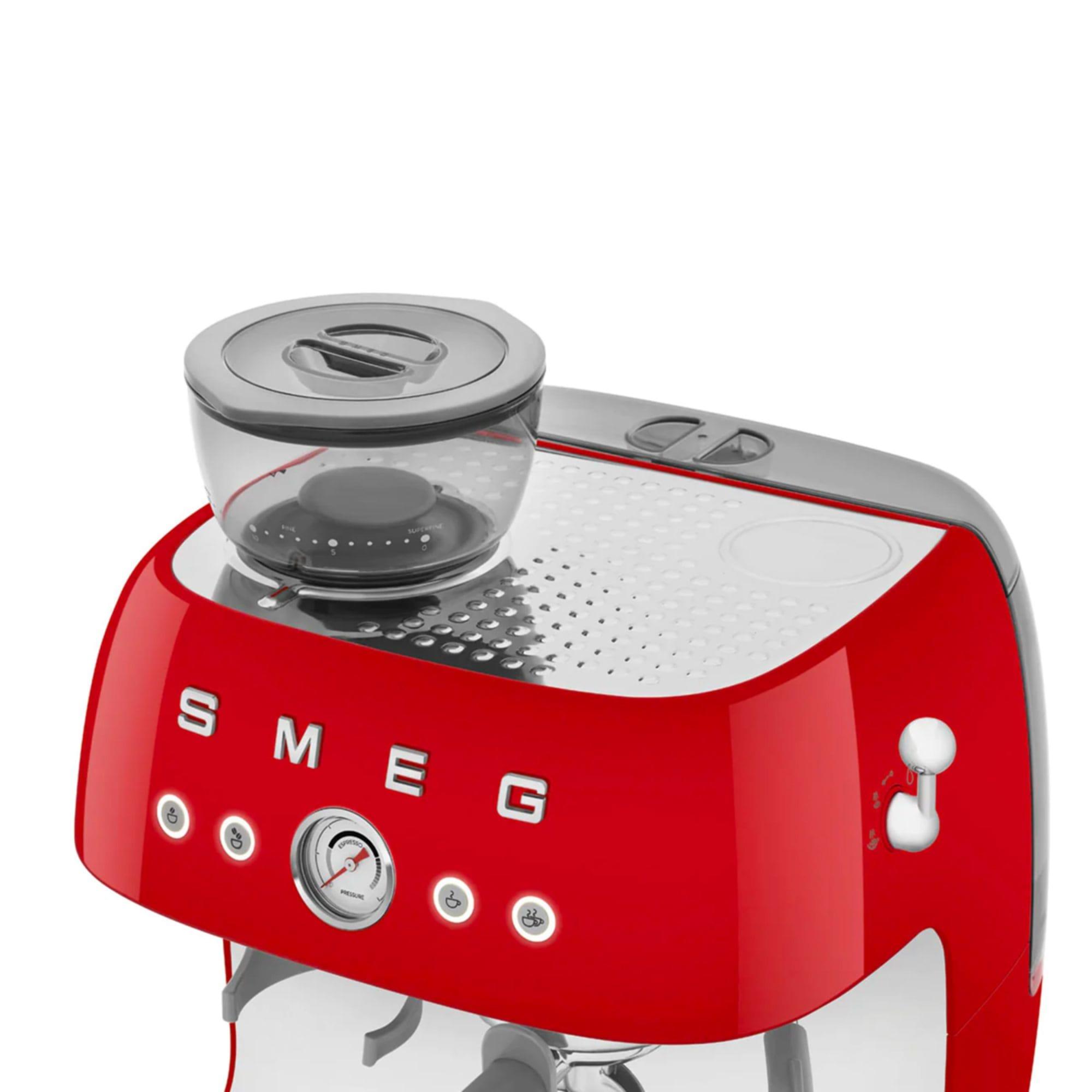 Smeg 50's Retro Style Espresso Machine with Built In Grinder Red Image 7