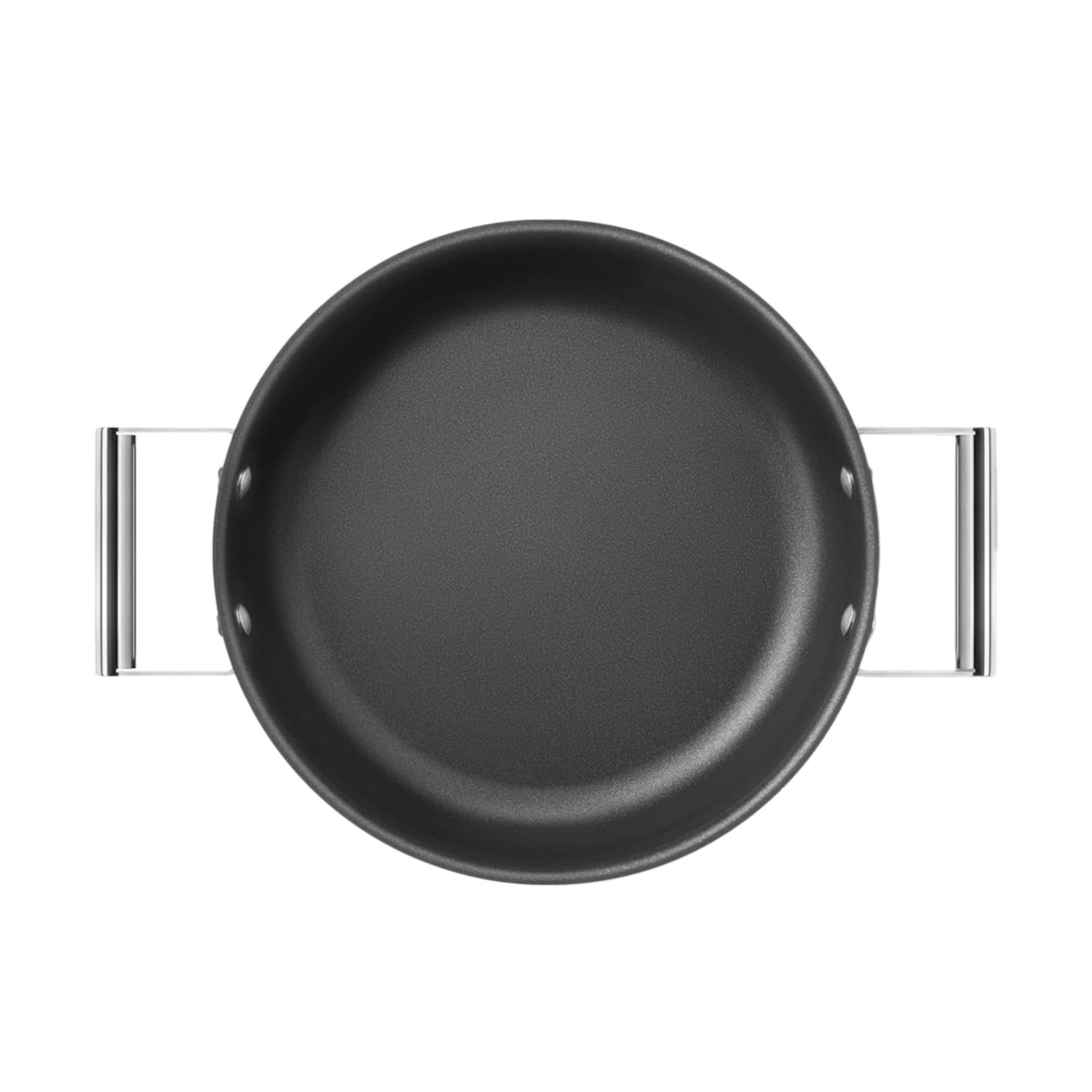 Smeg Non Stick Chef's Pan with Lid 28cm - 3.7L Black Image 12