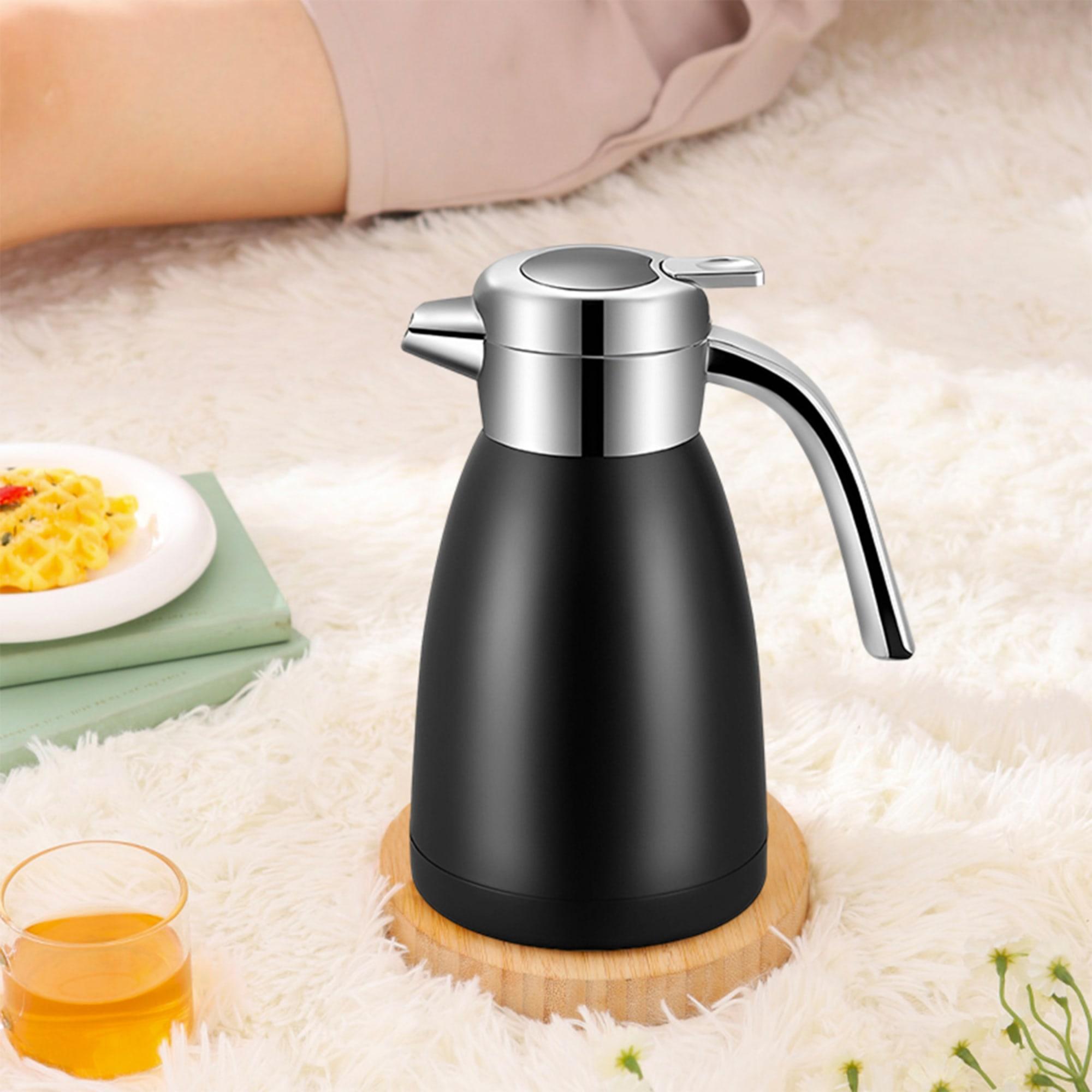 Soga Stainless Steel Insulated Kettle 2.2L Black Image 3