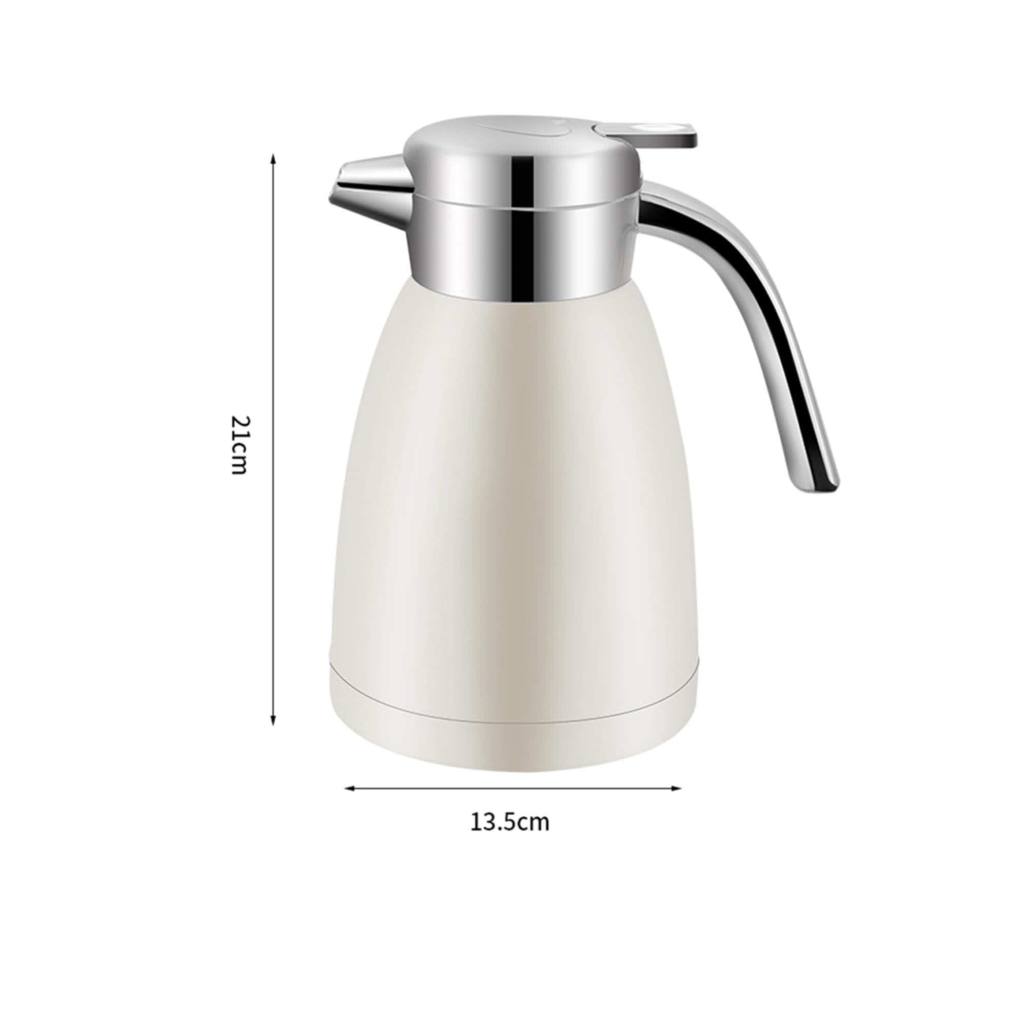 Soga Stainless Steel Insulated Kettle 1.2L White Image 7