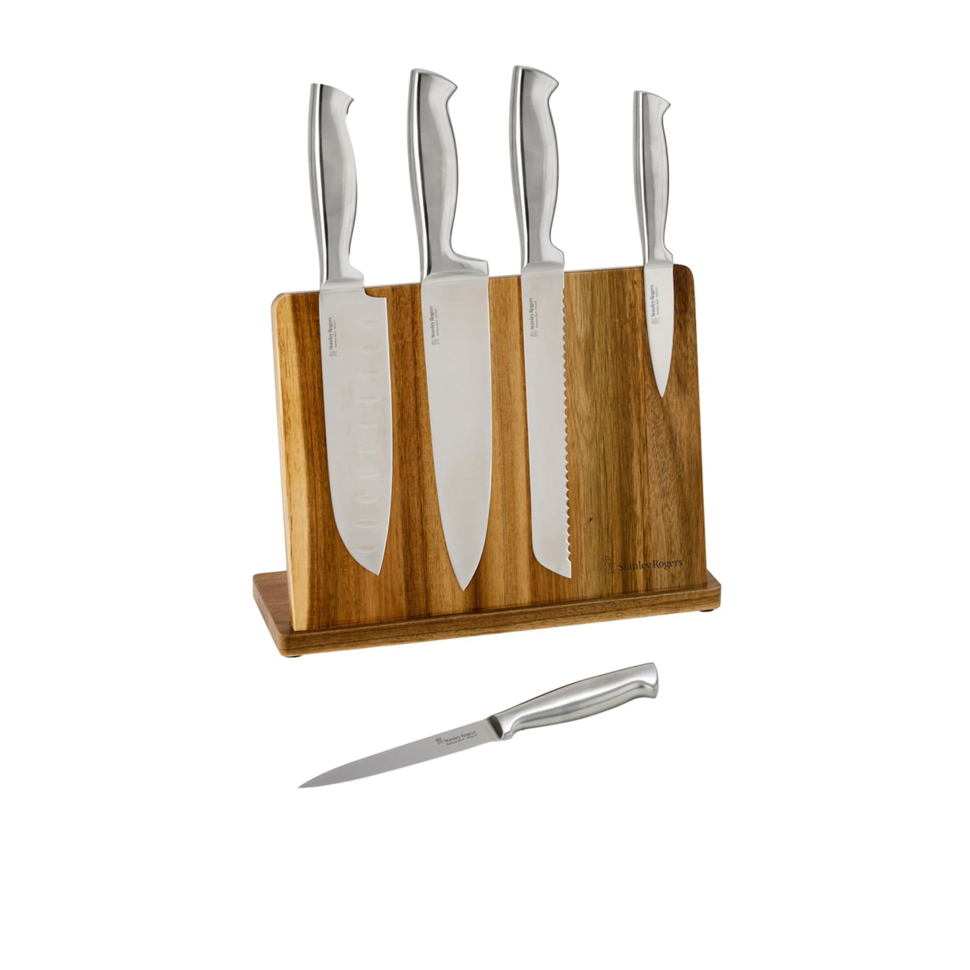Stanley Rogers 6pc Magnetic Knife Block Set Image 2
