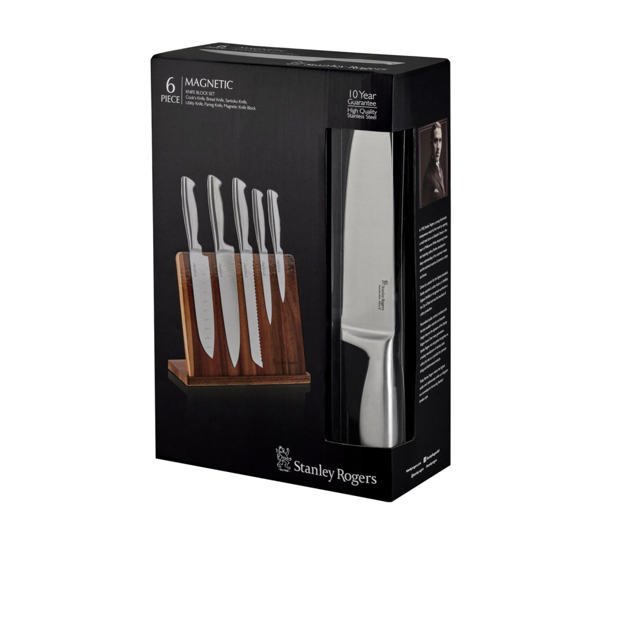 Stanley Rogers 6pc Magnetic Knife Block Set Image 4