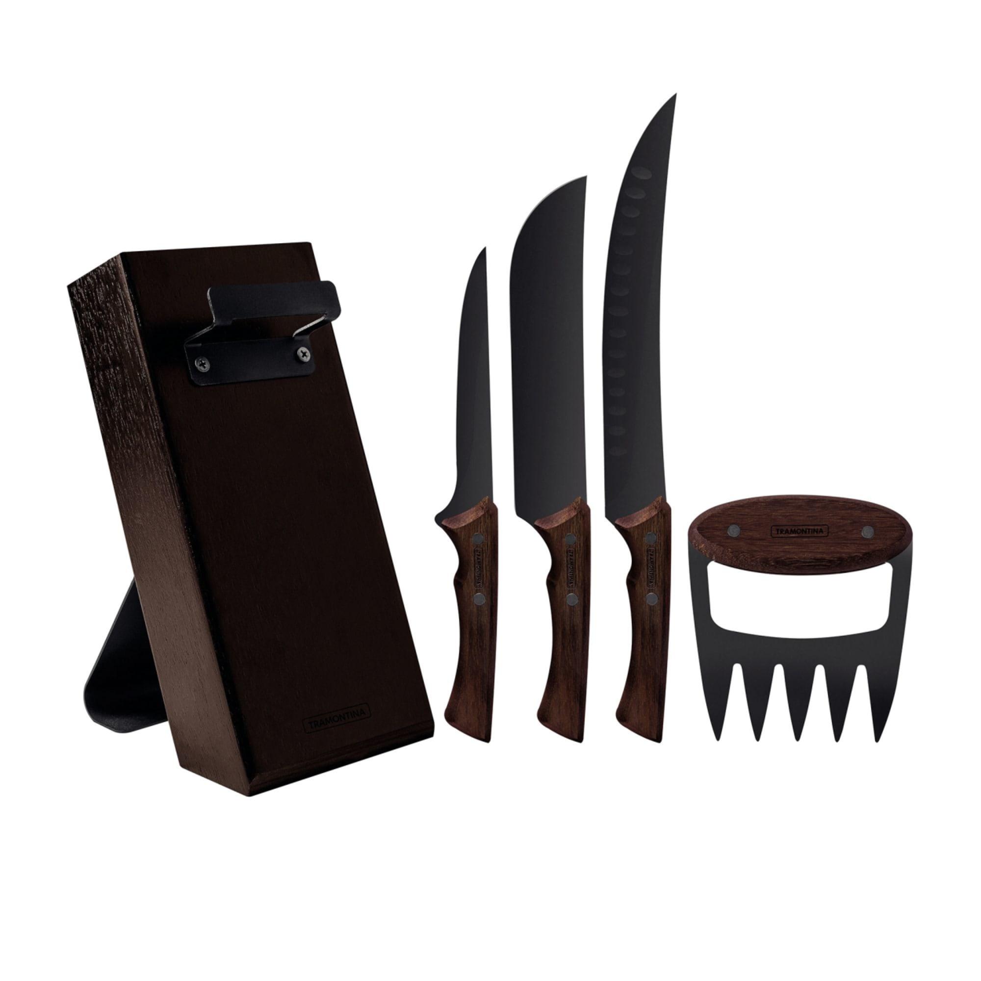 Tramontina Churrasco Black Collection 5pc Knife Block Set Image 3