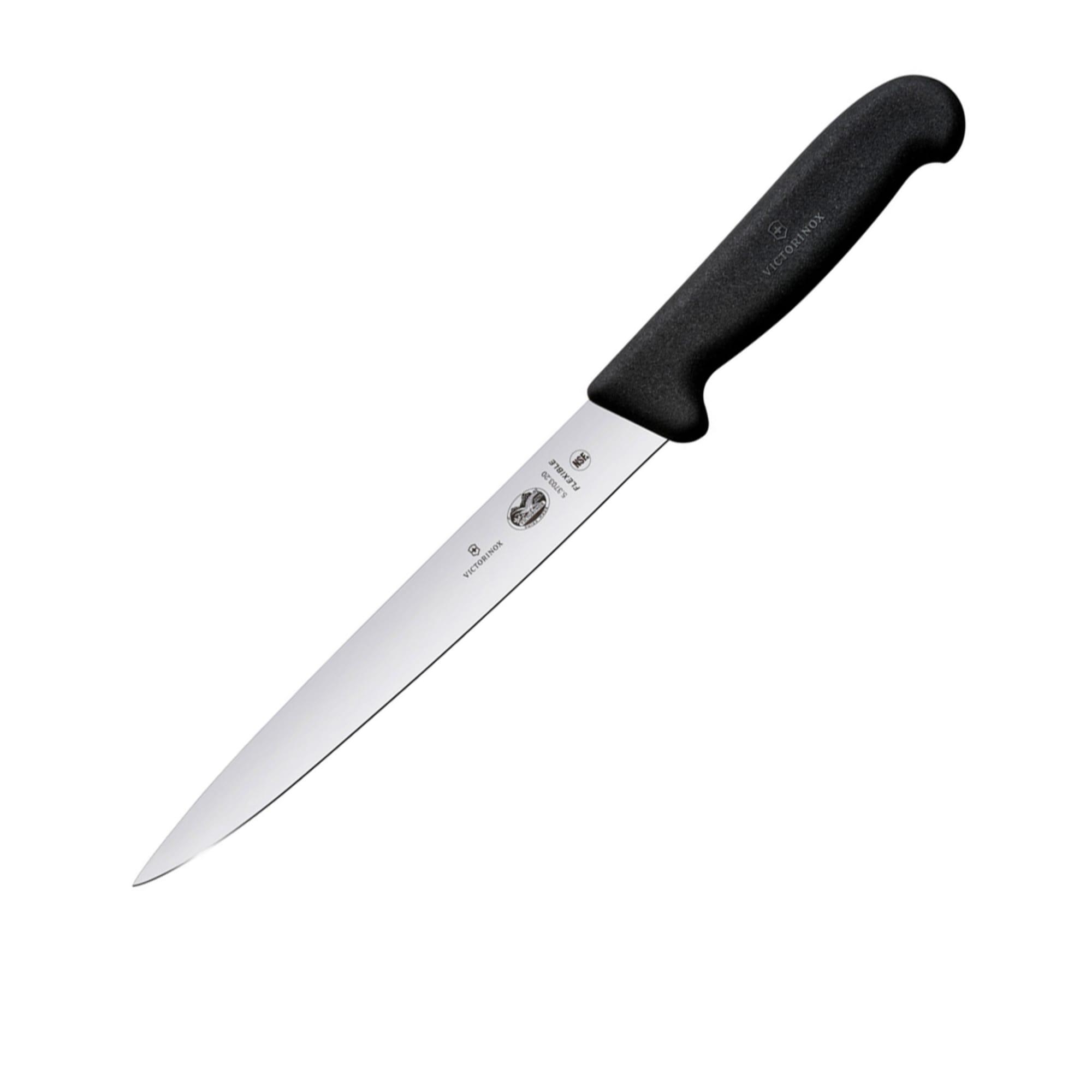 Victorinox Flexible Blade Filleting Knife 20cm Black Image 1