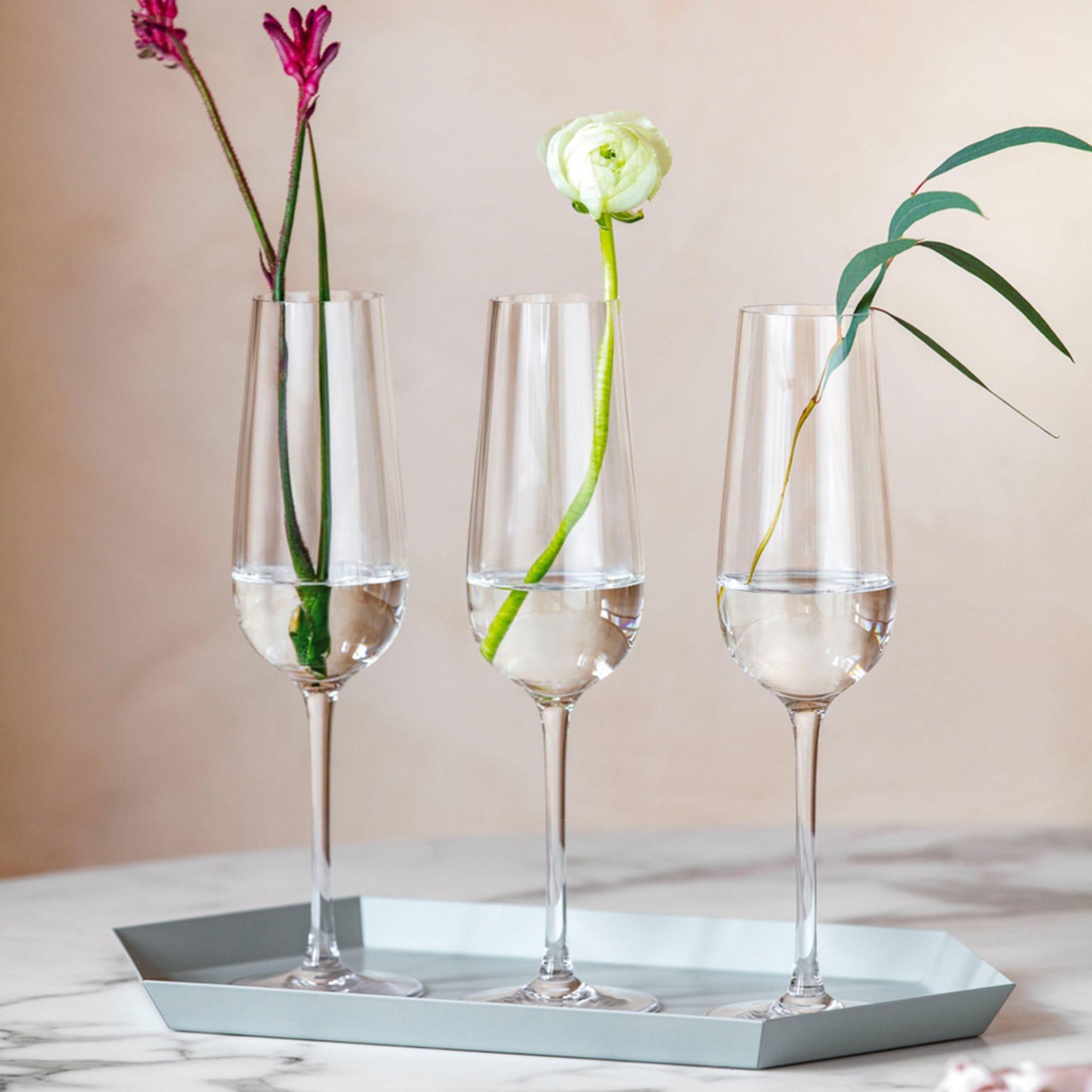 Villeroy & Boch Rose Garden Champagne Flute 120ml Set of 4 Image 4