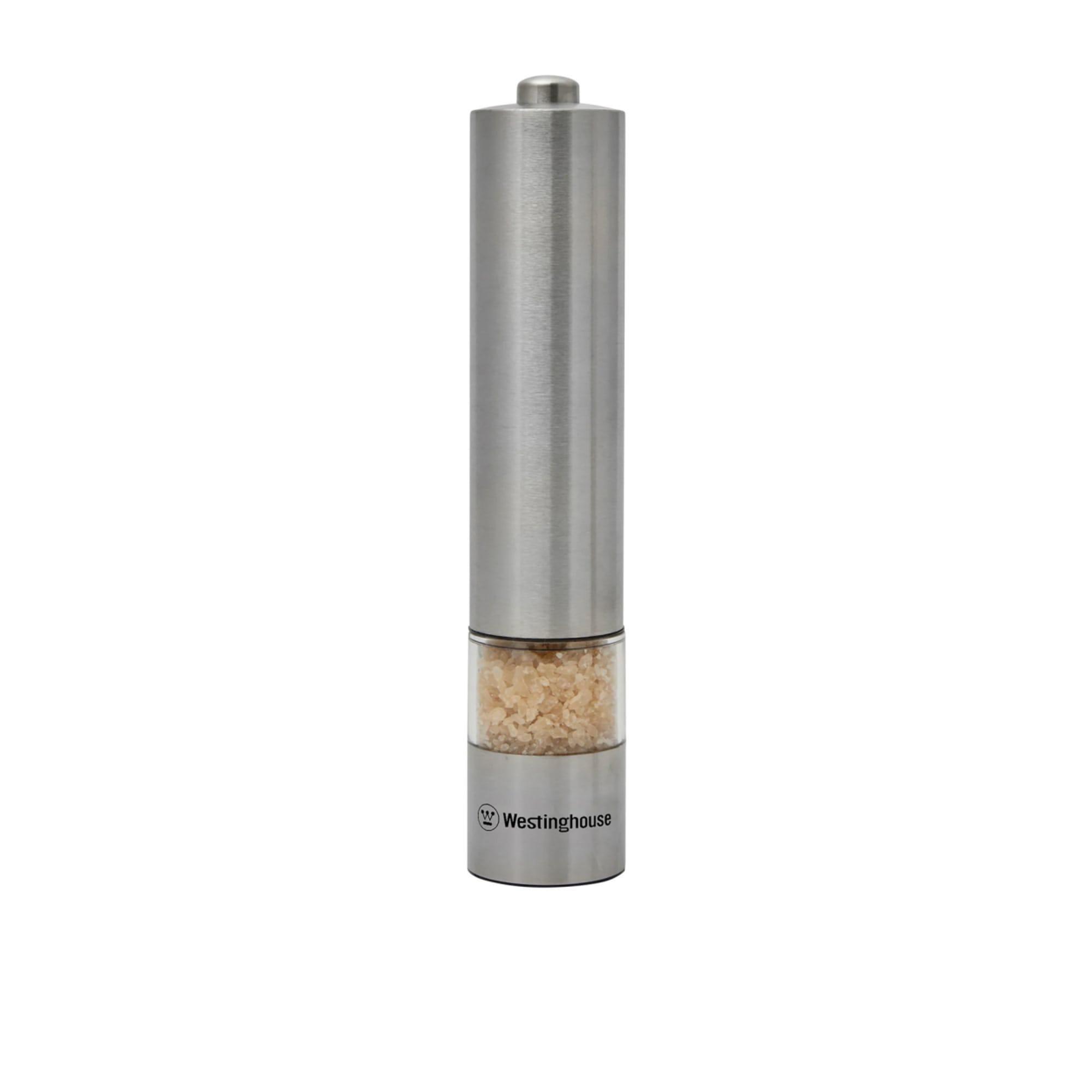 Westinghouse Electric Salt and Pepper Mill Set Stainless Steel Image 5