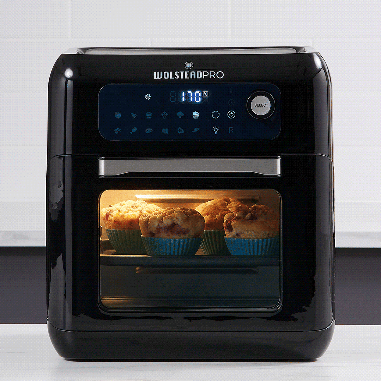Wolstead Pro Swift Digital Air Fryer Oven 12L Black Image 2