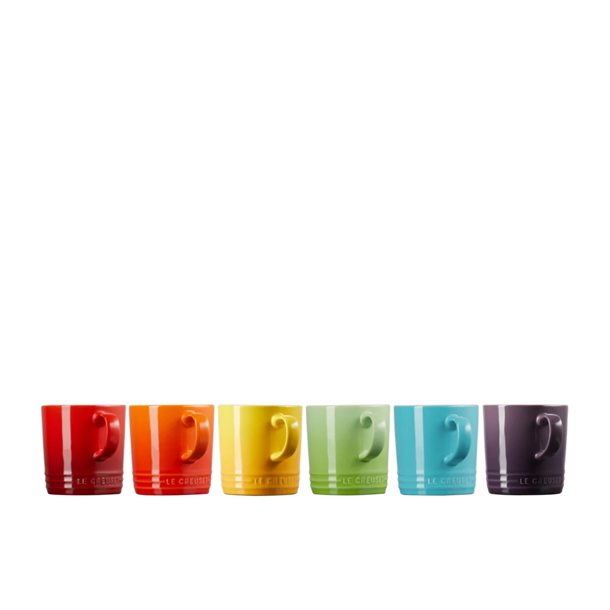 Le Creuset Stoneware Mug 350ml Set of 6 Rainbow Image 3