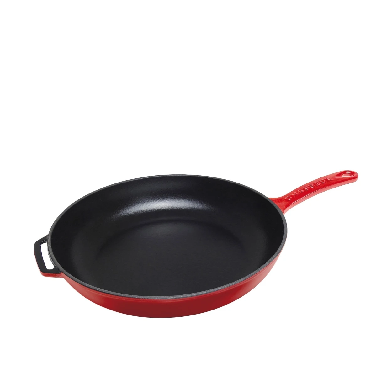 Chasseur Enamelled Cast Iron Frypan 28cm Chilli Red Image 2