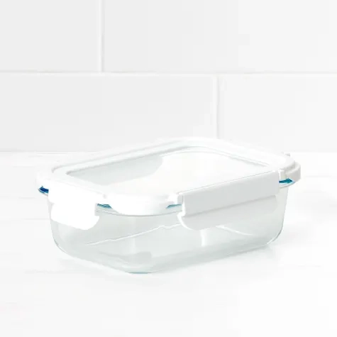 Kitchen Pro VersaLock Rectangular Glass Container 640ml White Image 2
