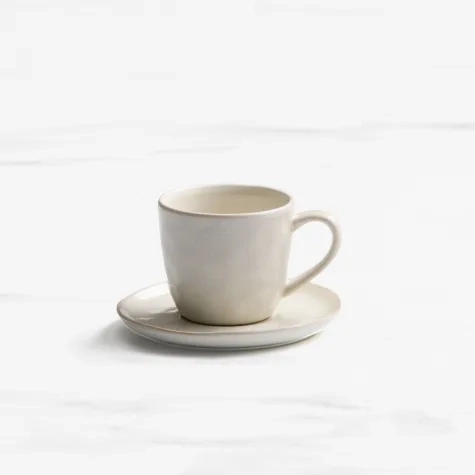 Salisbury & Co Baltic Cup and Saucer 280ml White Image 1