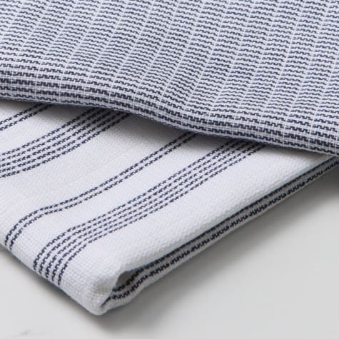 Salisbury & Co Diamond Tea Towel Set of 2 Navy Image 2