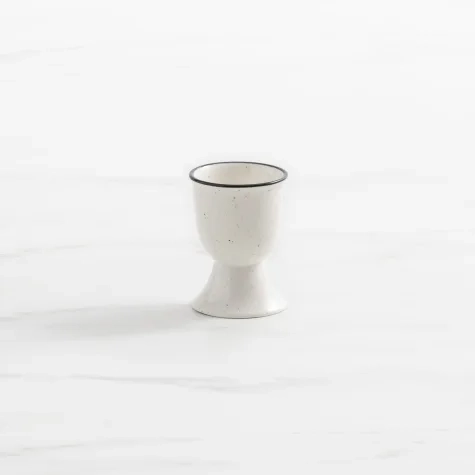 Salisbury & Co Mona Egg Cup White with Black Speckle Image 1
