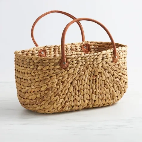 Salisbury & Co Province Carry Basket with Suede Handle Large Image 1