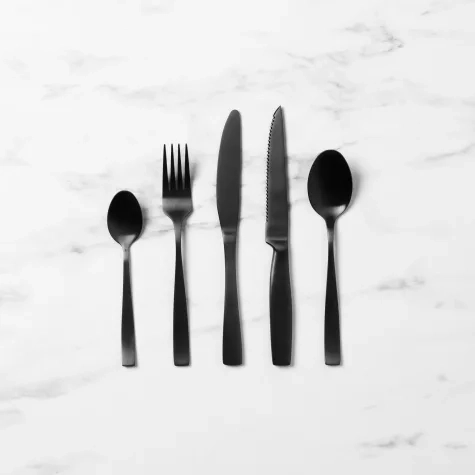 Salisbury & Co Virtuo Cutlery Set 40pc Black Image 1